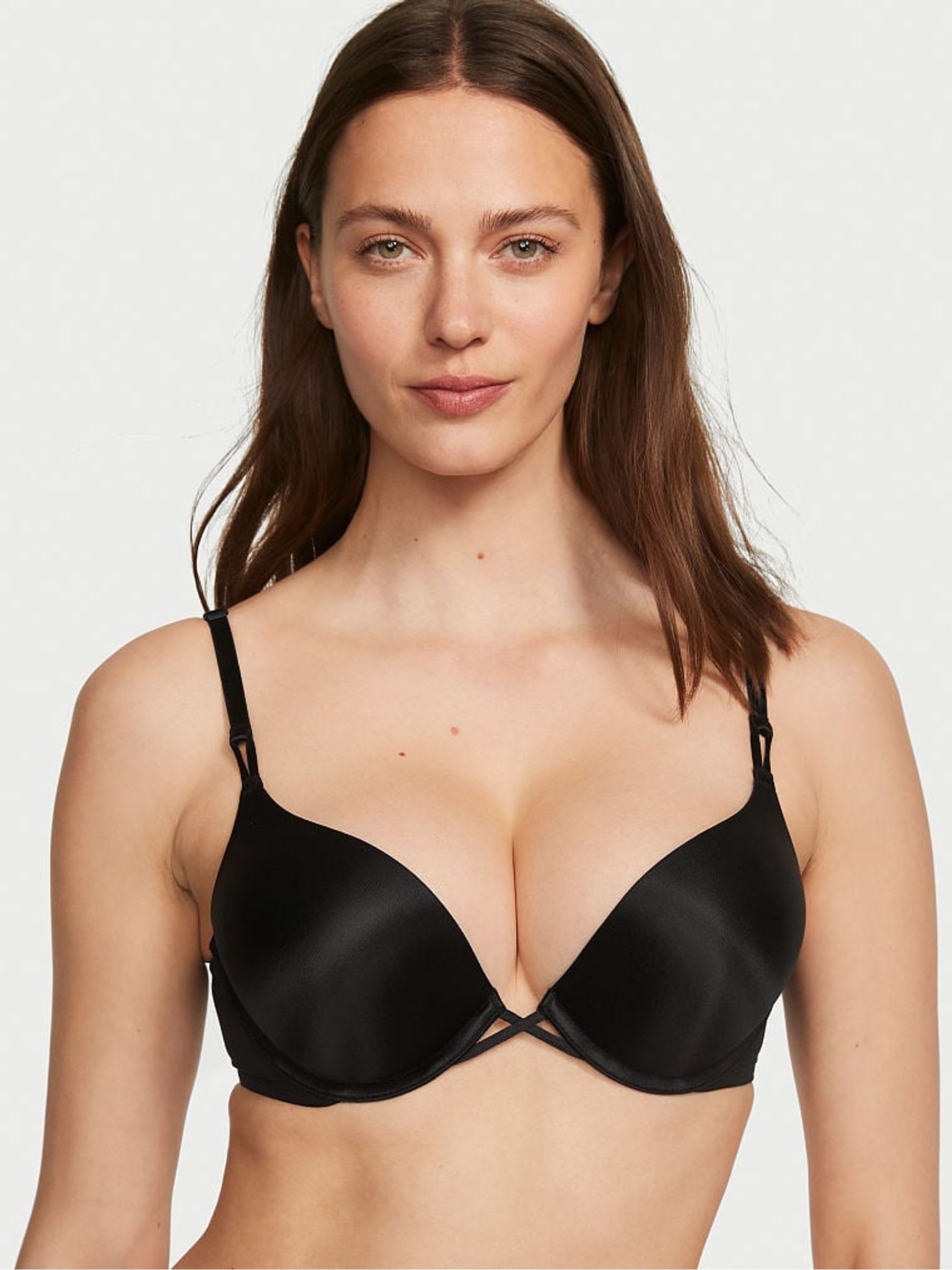 Black Add 2 Cups Push Up Bombshell Bra - Image 1 of 5
