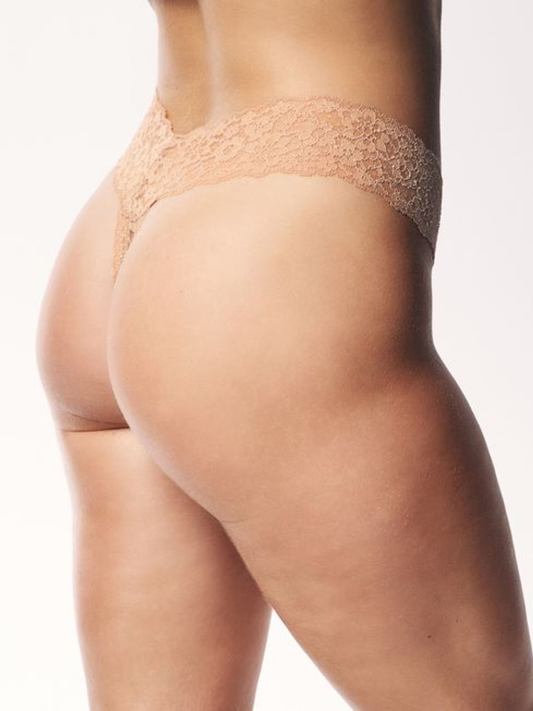 Black/Nude/White Thong 4 Pack Knickers - Image 4 of 8