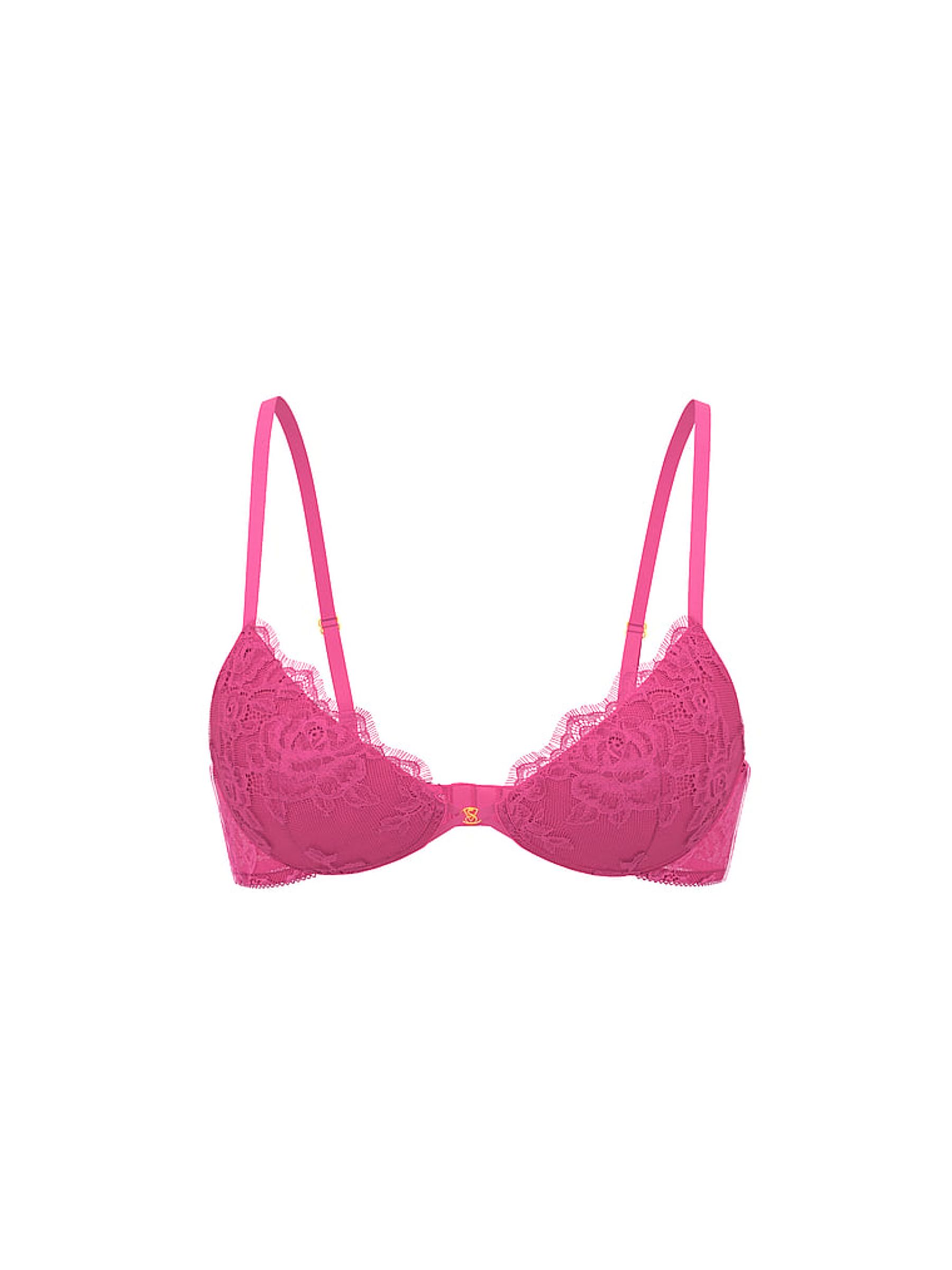 Ultra Pink Push Up Lace Bra - Image 3 of 3
