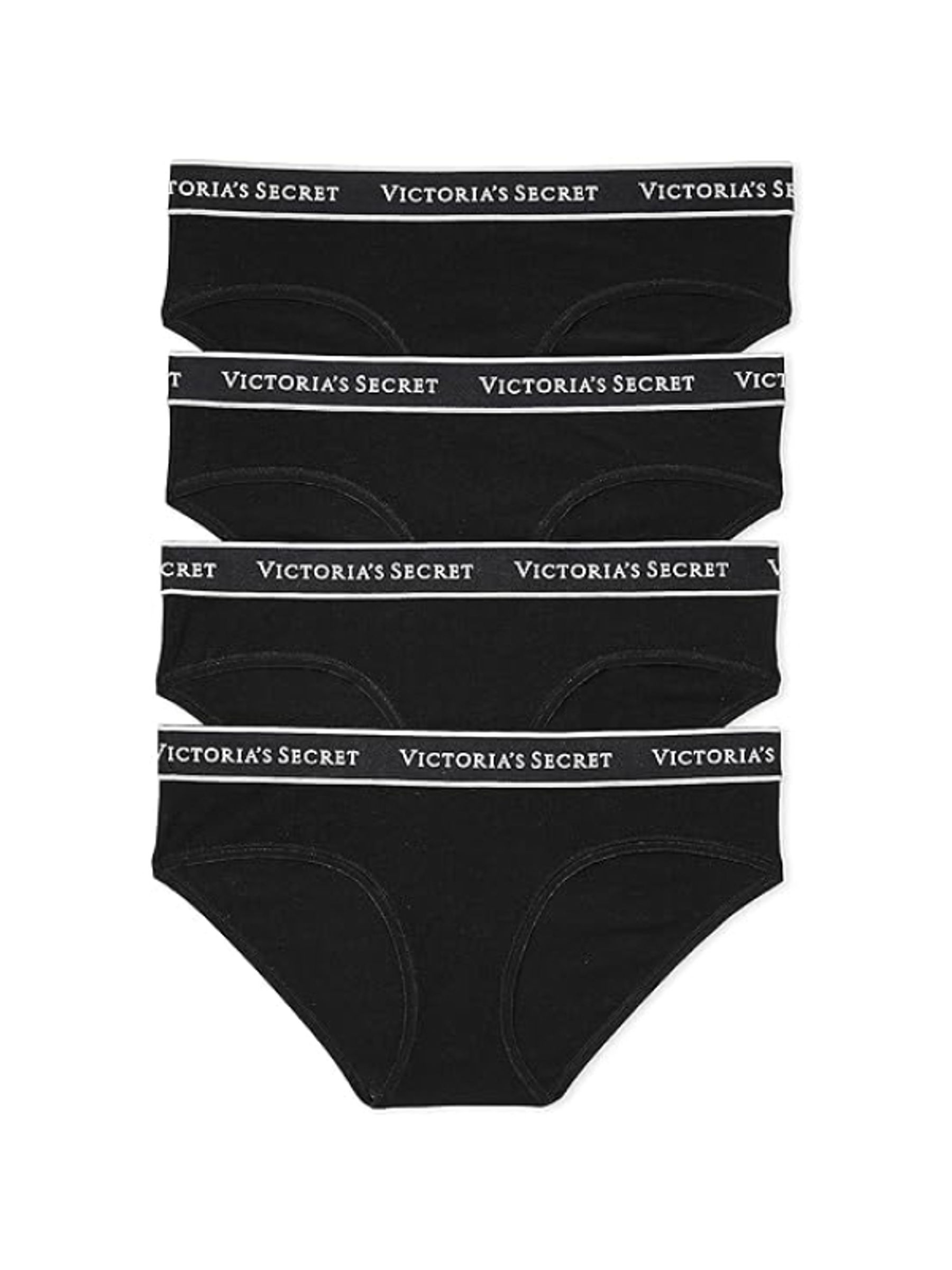 Black Hipster Logo 4 Pack Knickers - Image 1 of 6