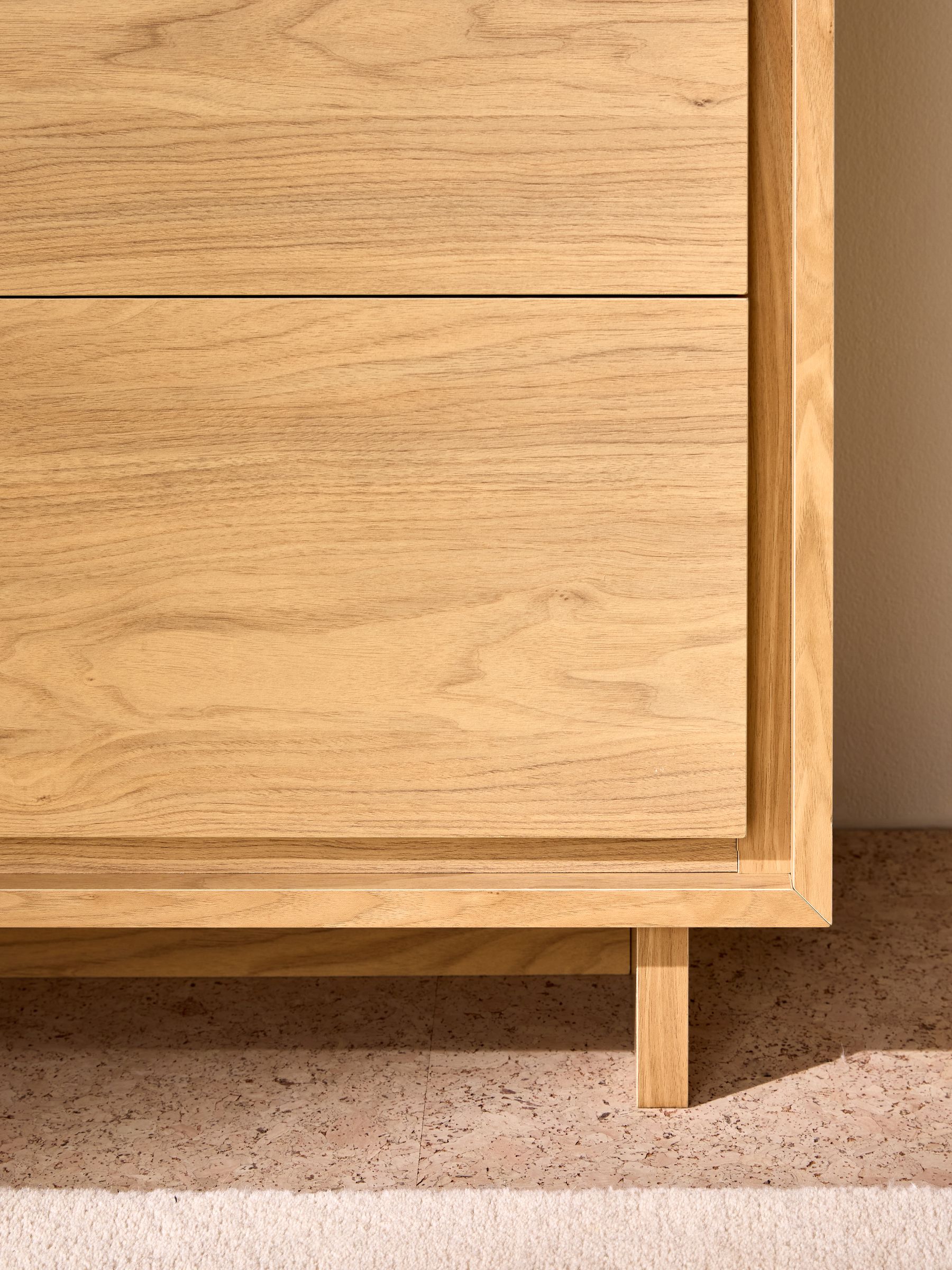 Oak Kaci Wide Chest of Drawers - Image 3 of 6
