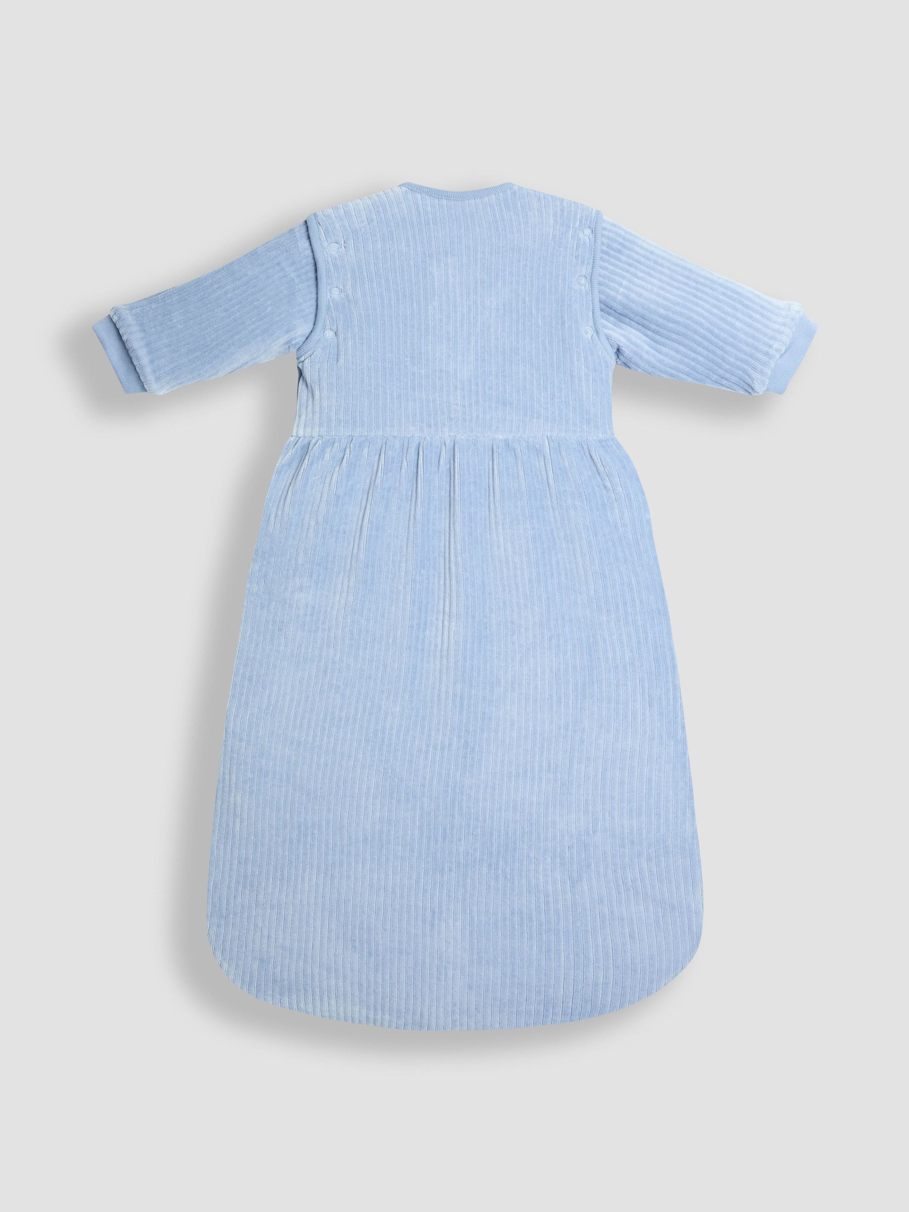 Blue Bear Ribbed Velour 3.5 Tog Baby Sleeping Bag - Image 4 of 6