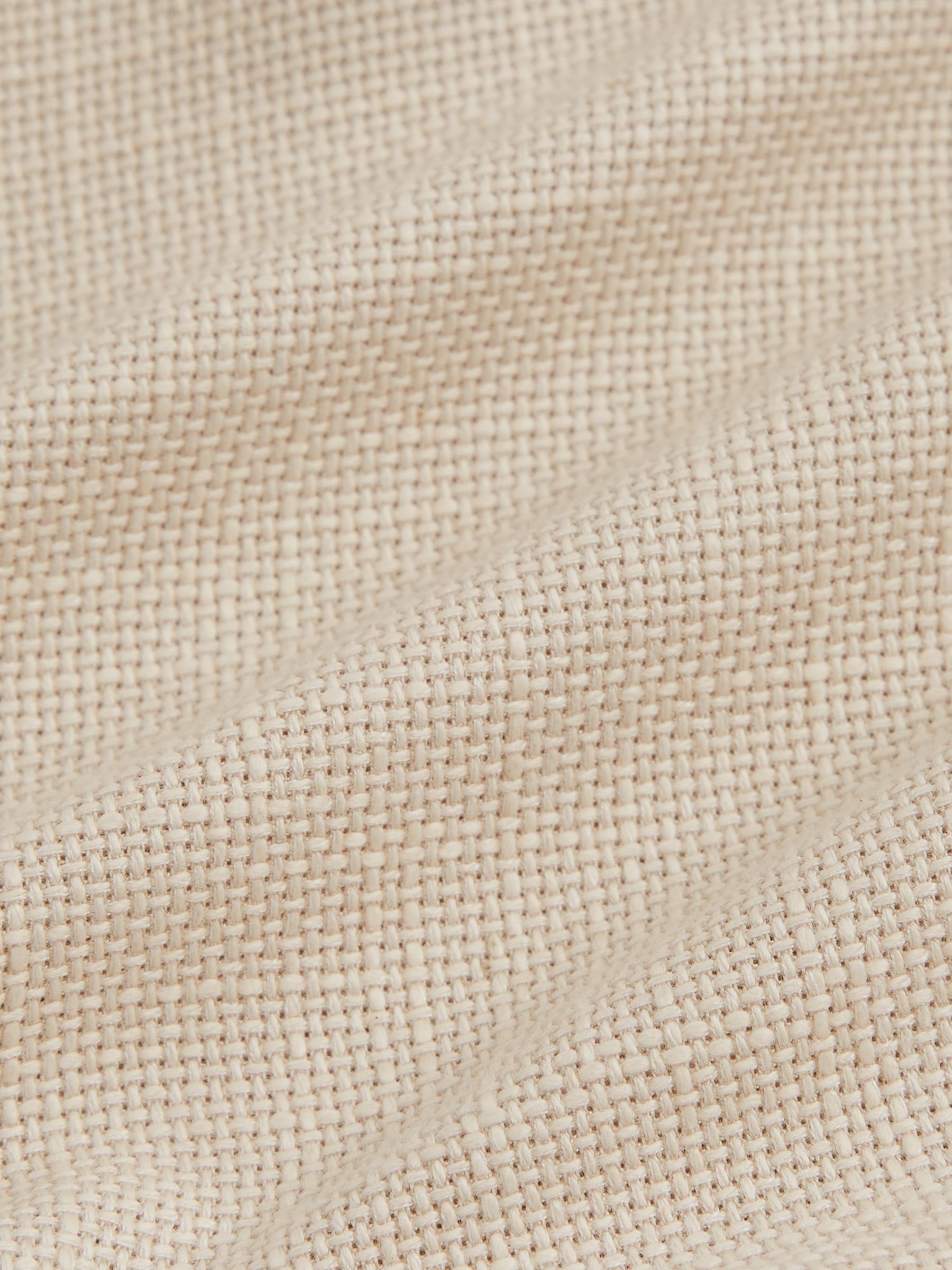 Single-Breasted Textured Blazer Tailored-Fit with Cotton in Stone - image 3