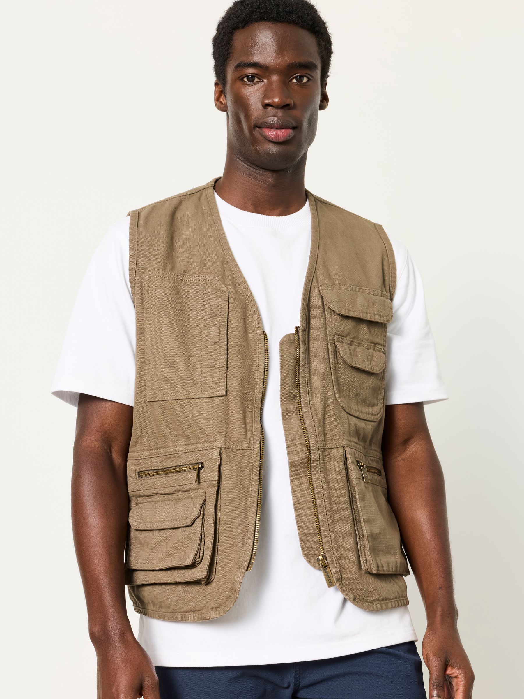 Brixham Khaki Green Gilet - Image 2 of 7