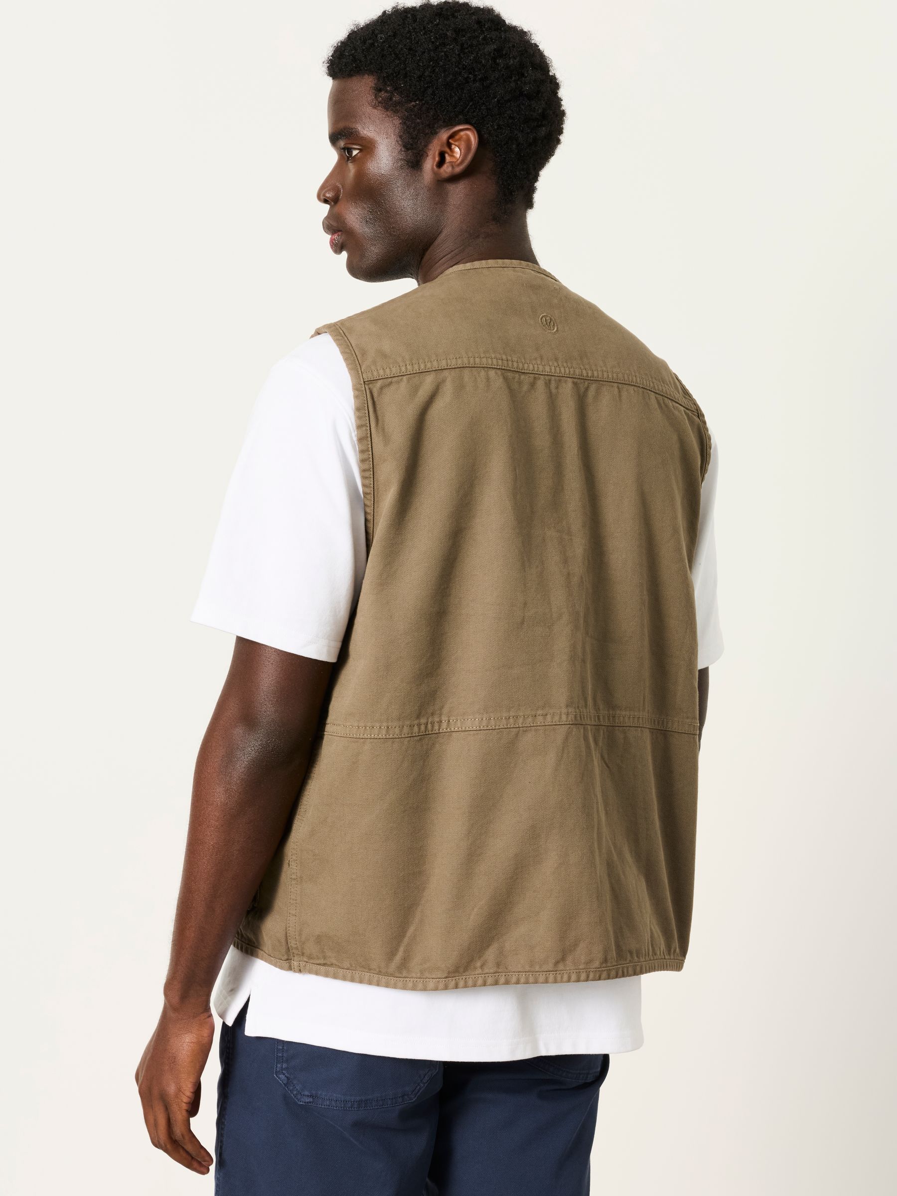 Brixham Khaki Green Gilet - Image 3 of 7