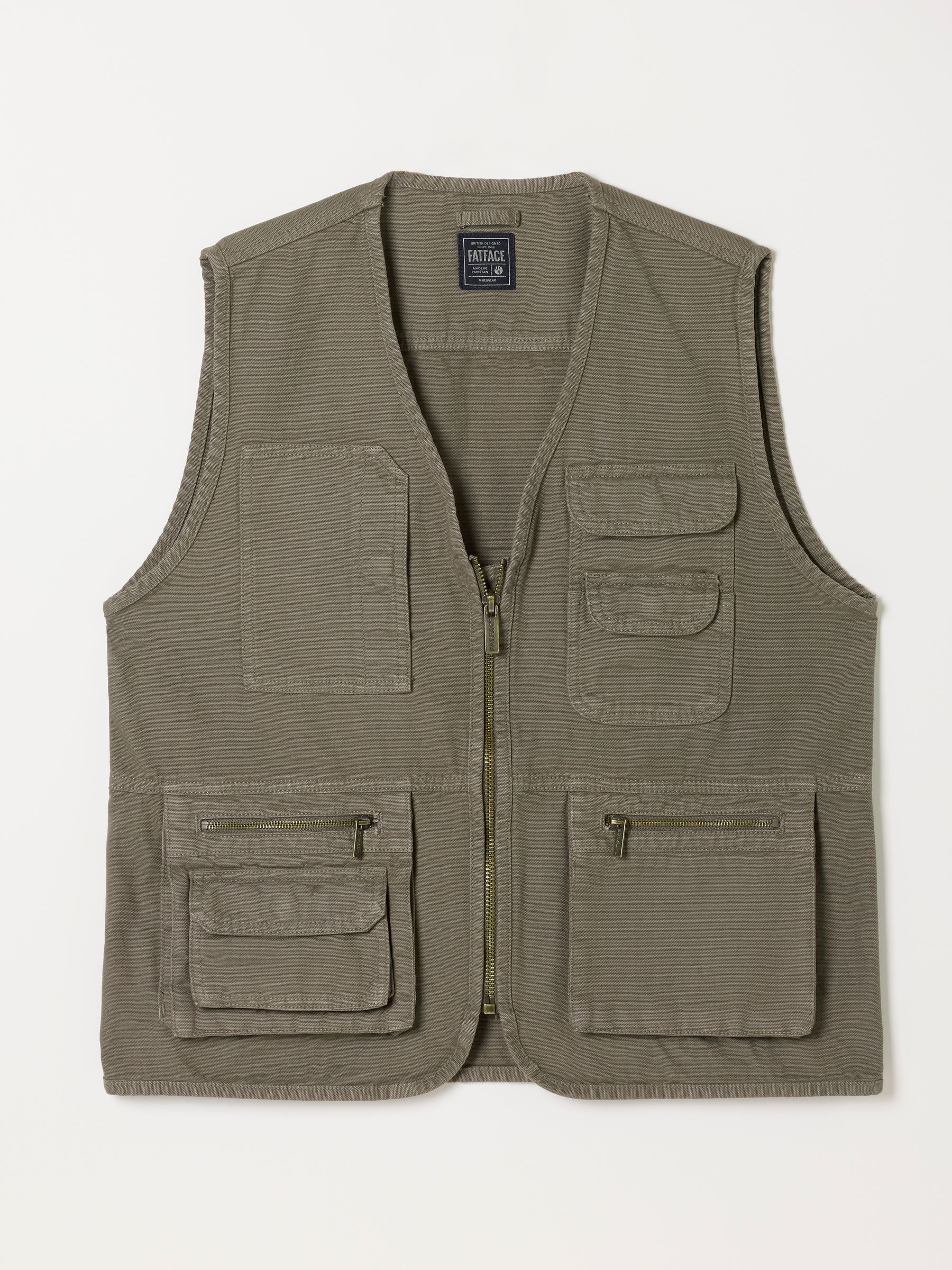 Brixham Khaki Green Gilet - Image 7 of 7