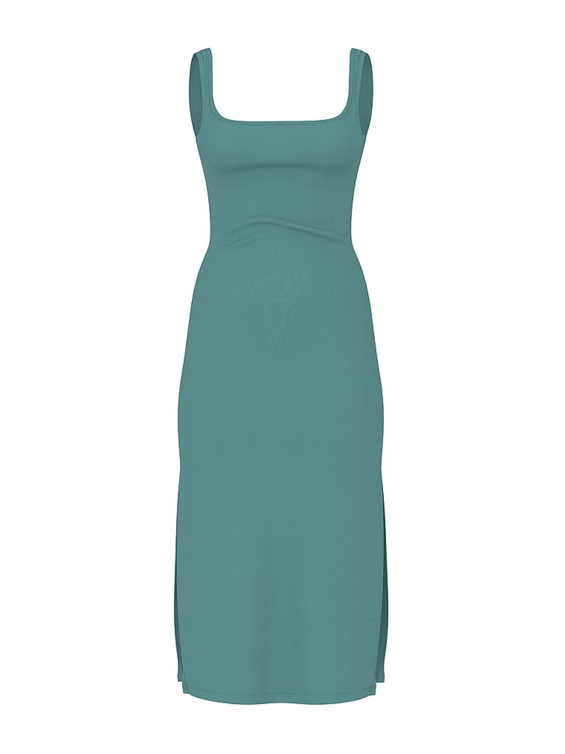 Niagra Falls Blue Ribbed Midi Dress - Image 3 of 3