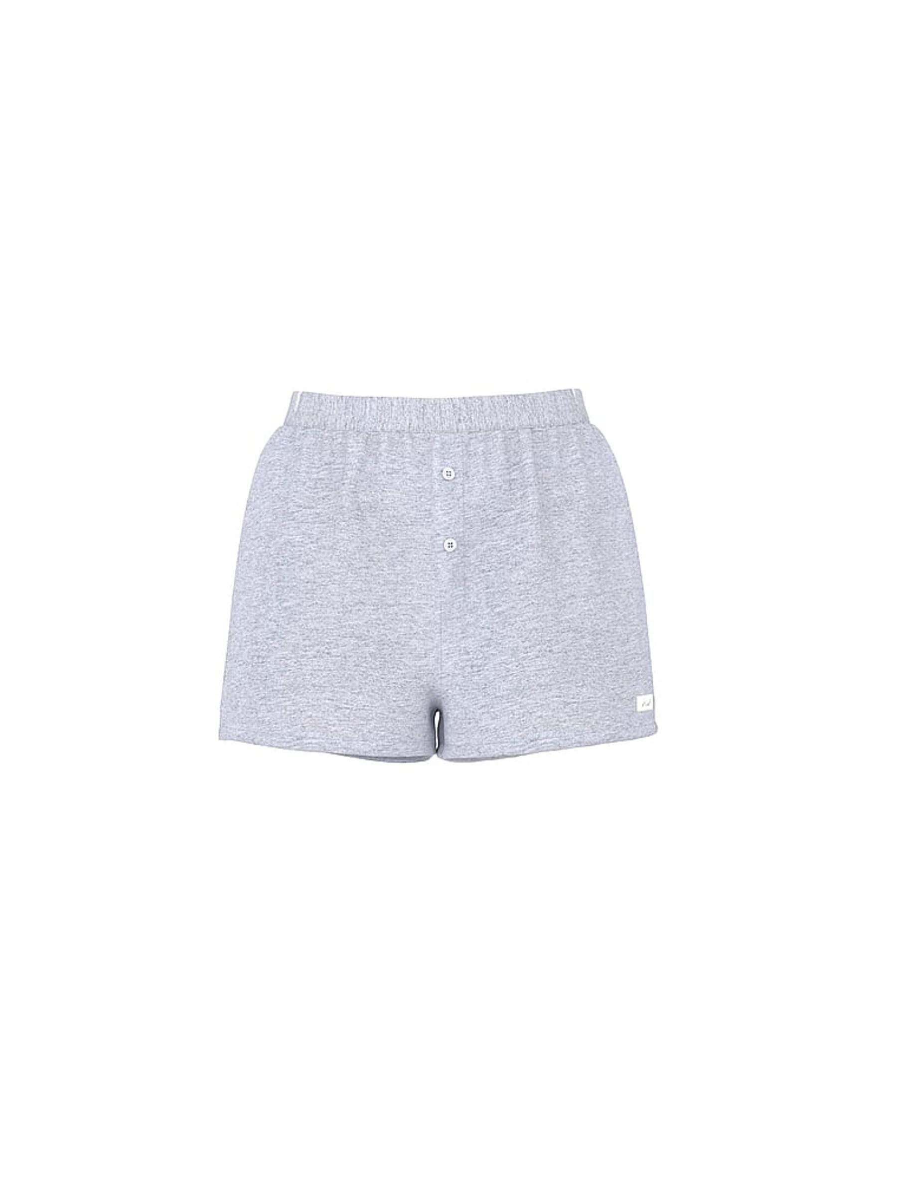 Medium Heather Grey Pyjama Short Bottoms - Image 3 of 3