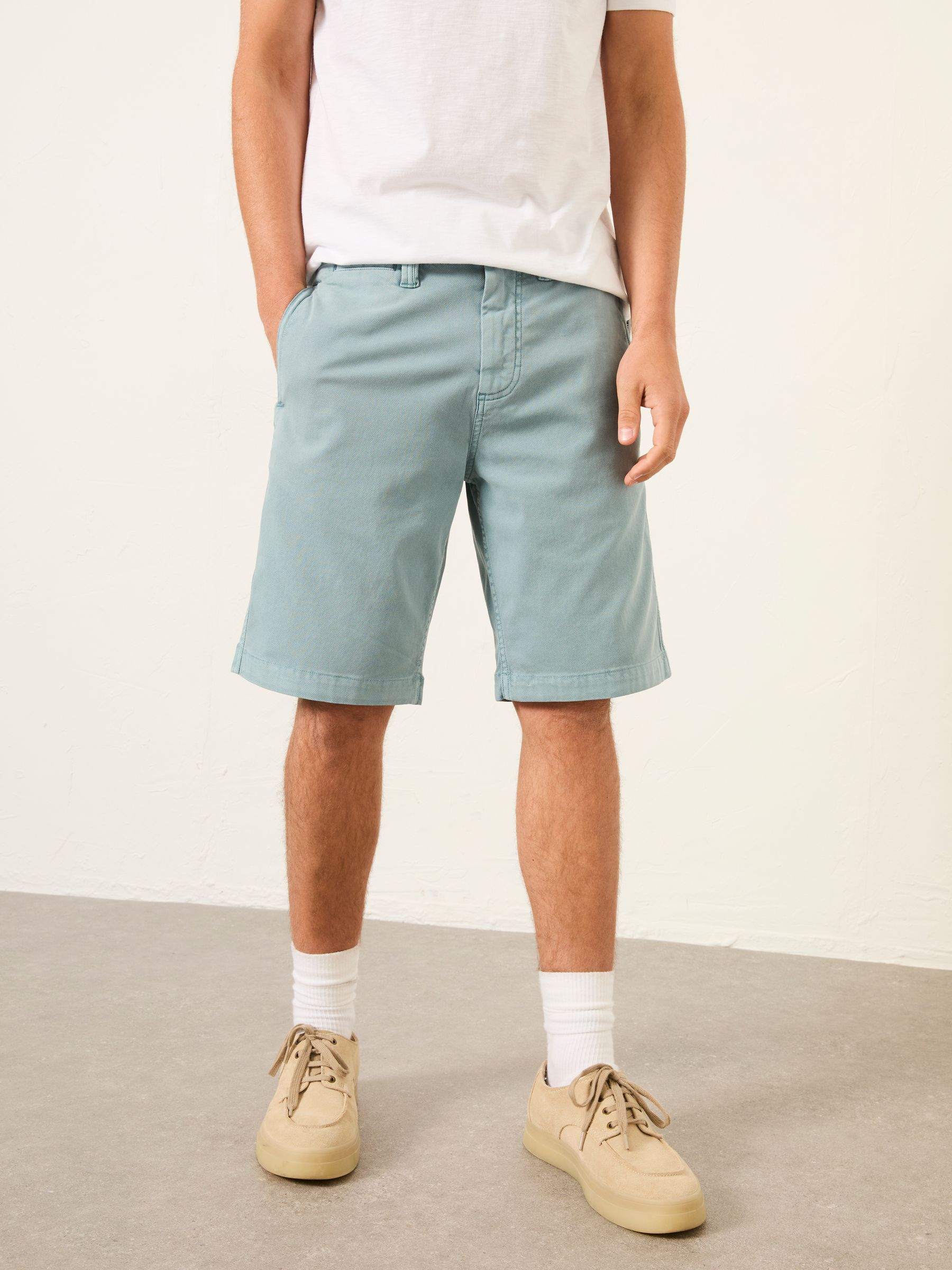 Aqua Blue Stow Garment Dye Chino Shorts - Image 1 of 5