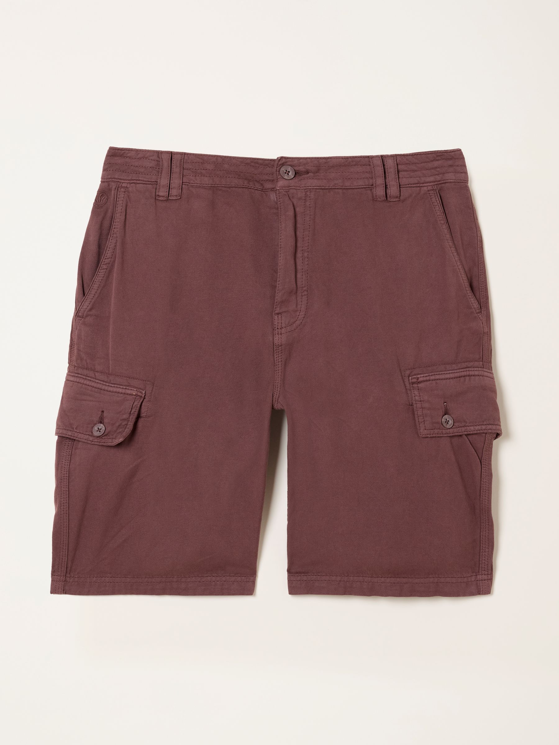 Brecon Plum Purple Garment Dye Cargo Shorts - Image 1 of 1