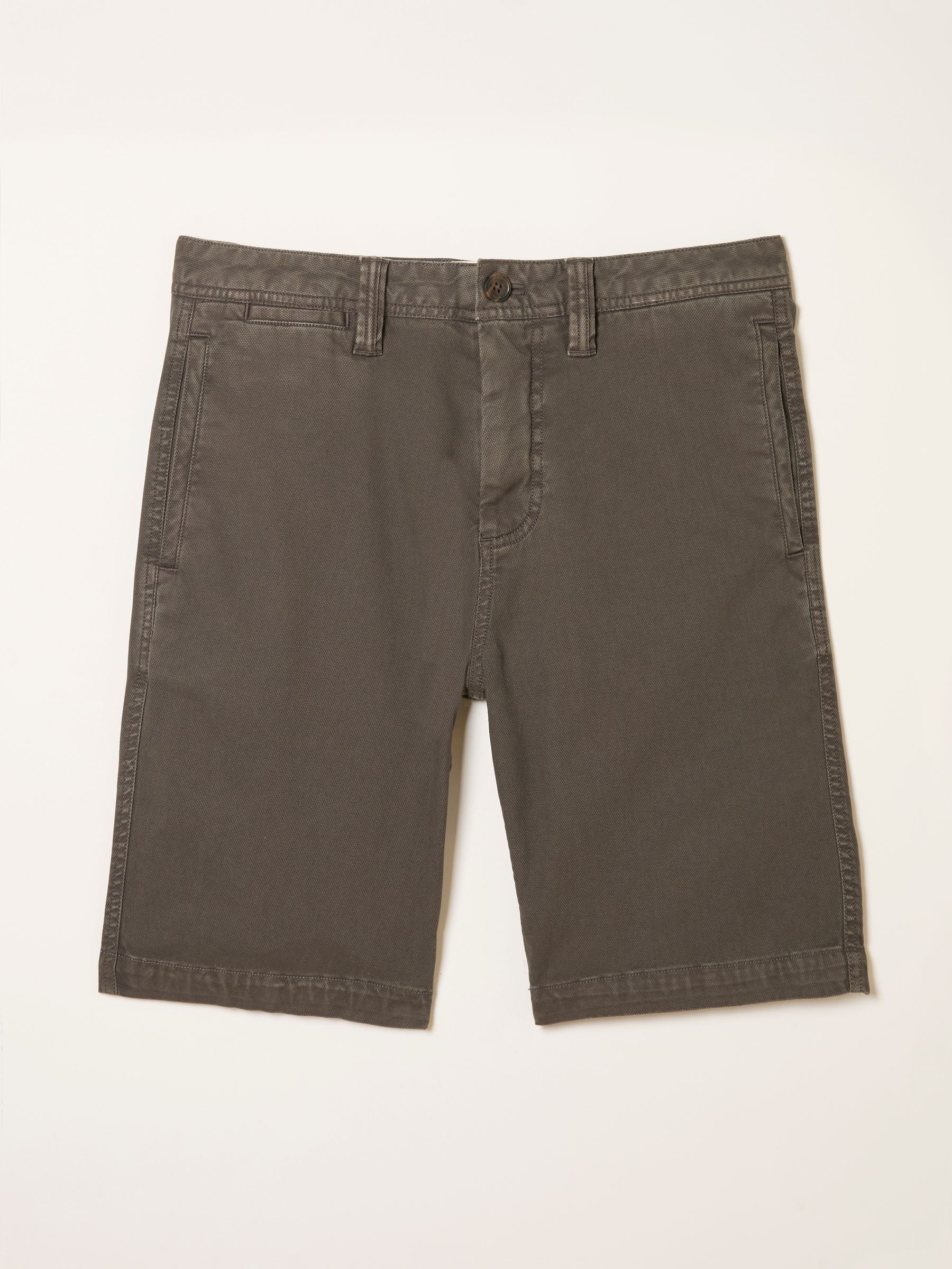 Dark Brown Stow Garment Dye Chino Shorts - Image 5 of 5