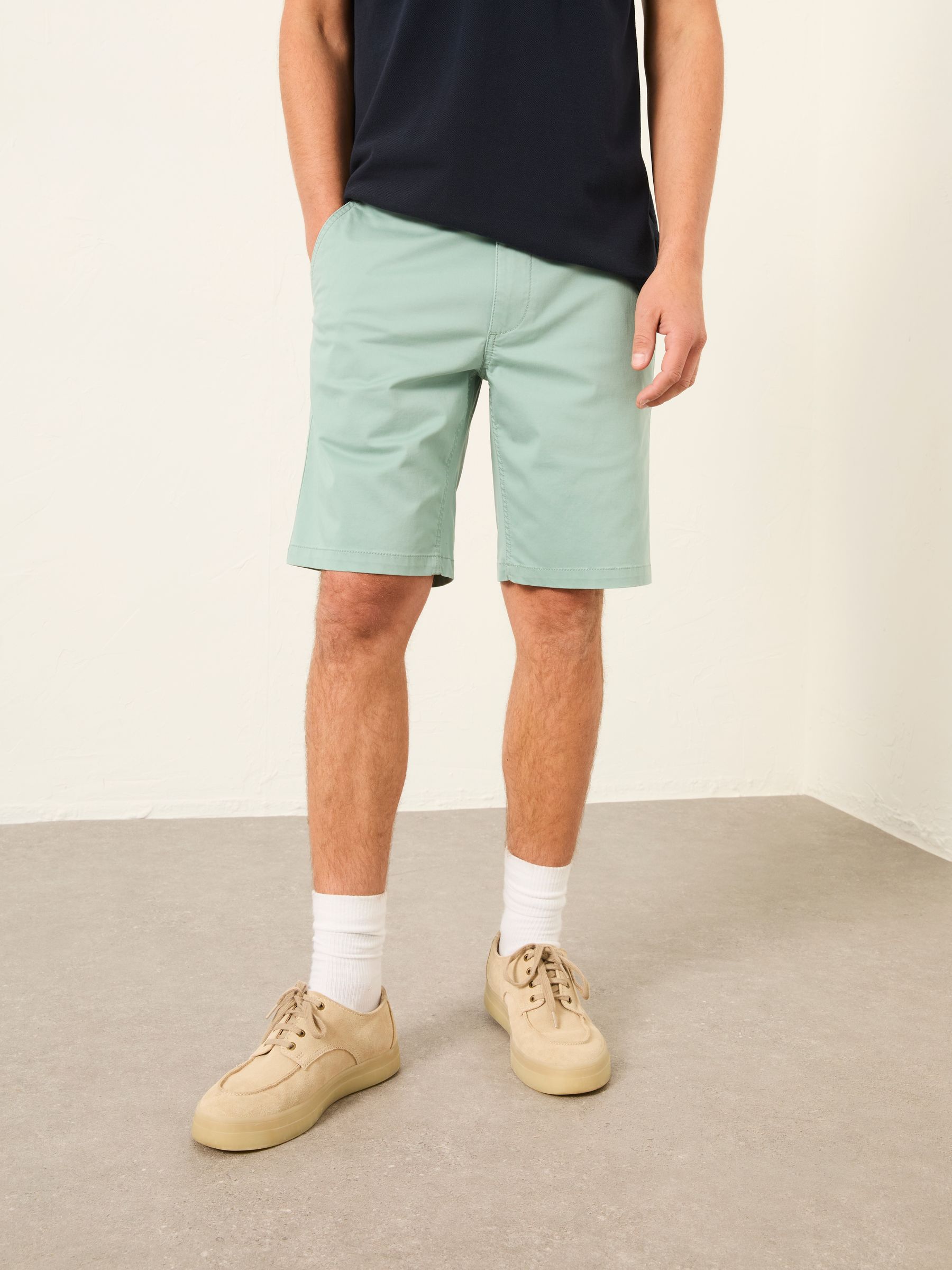 Mawes Duck Egg Blue Chino Shorts - Image 1 of 6