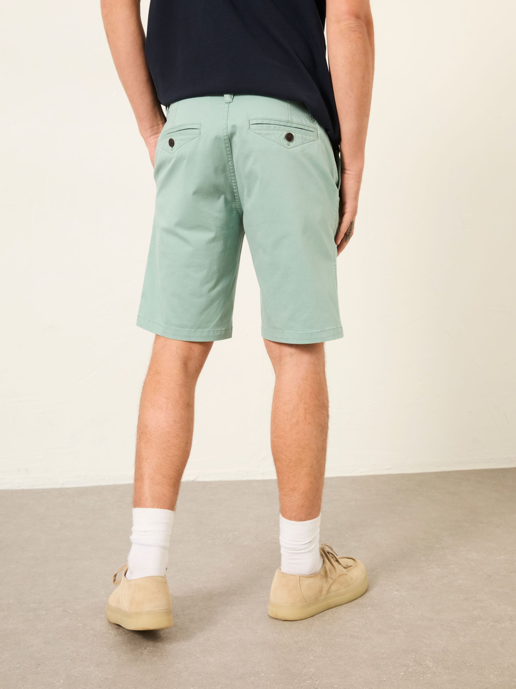 Mawes Duck Egg Blue Chino Shorts - Image 2 of 6