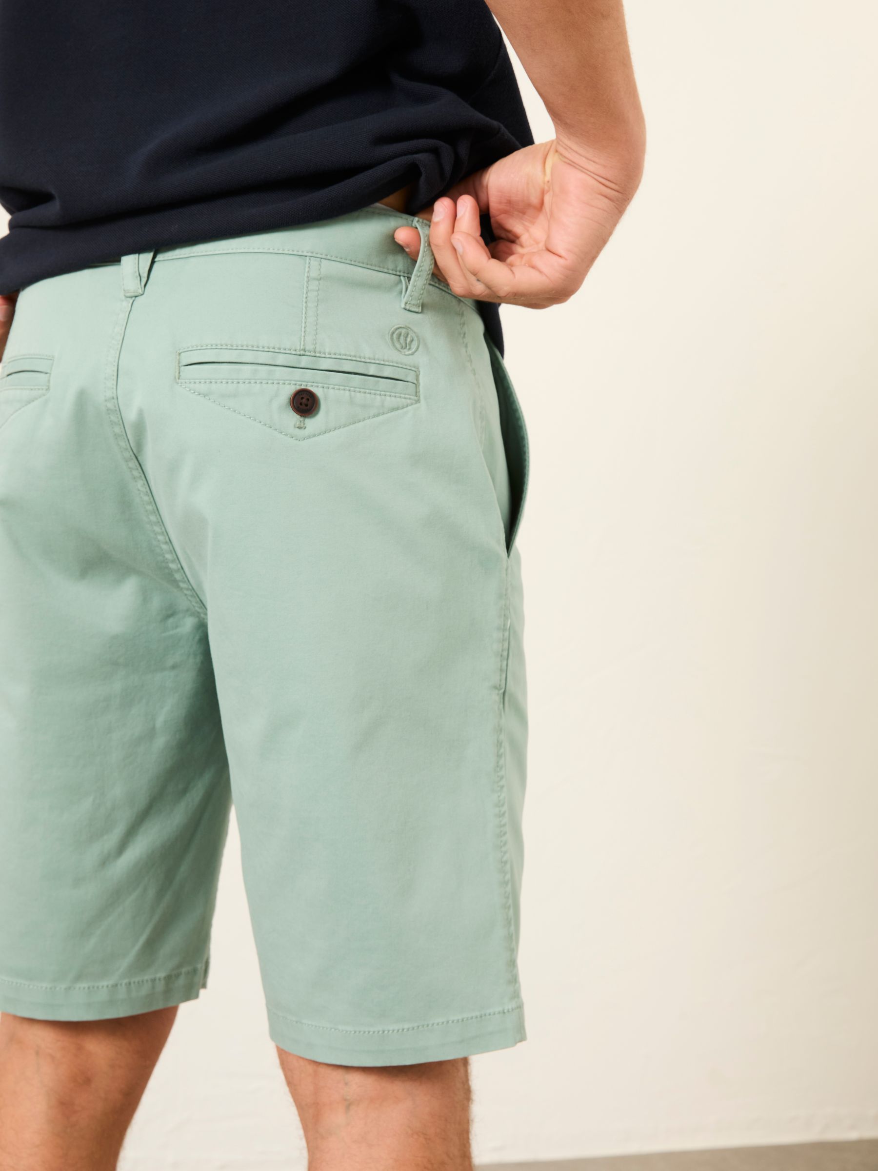 Mawes Duck Egg Blue Chino Shorts - Image 5 of 6