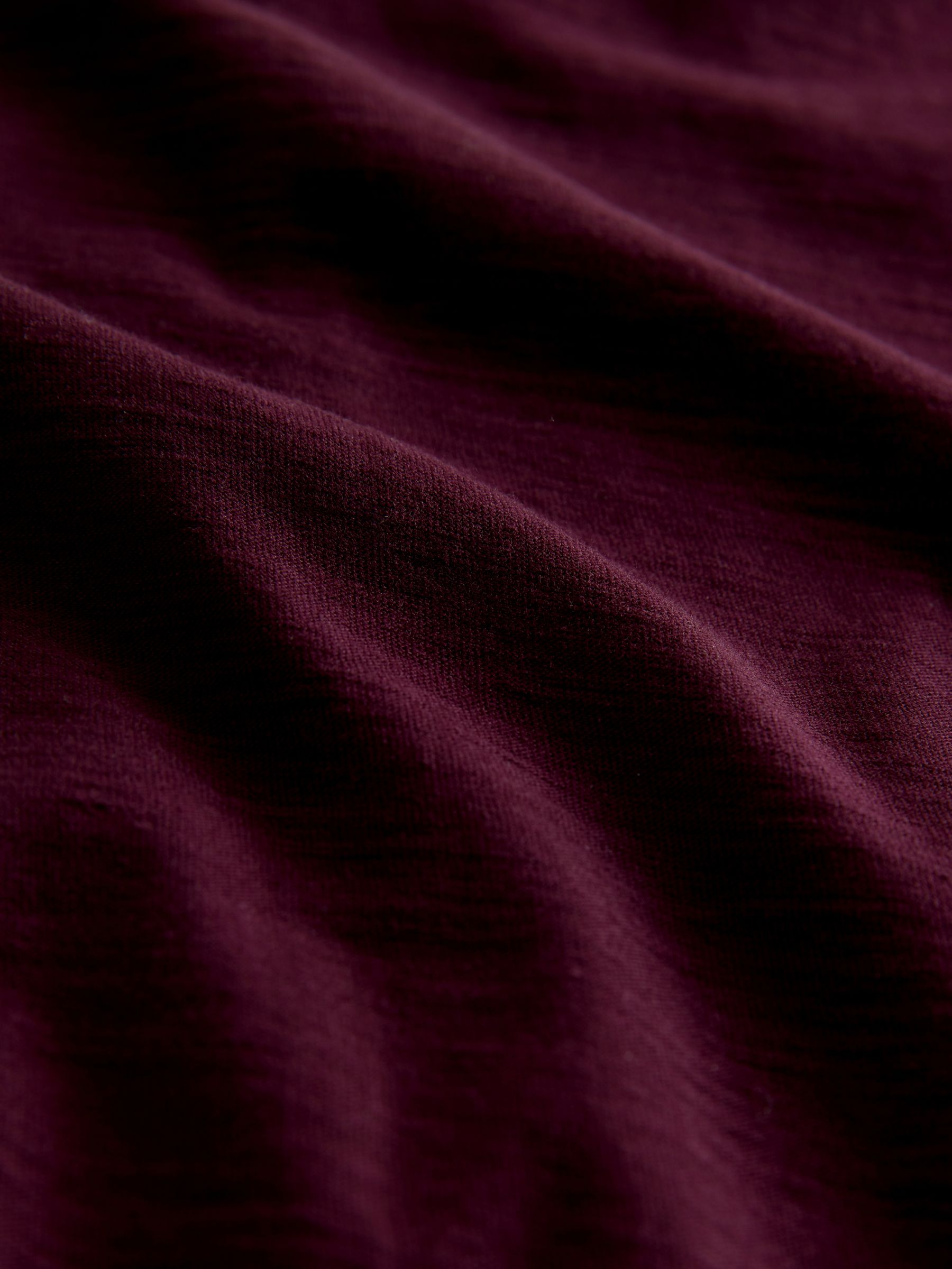 Black/Berry/Pink - 3 Pack 100% Cotton Slub Deep V-Neck Long Sleeve Tops - Image 6 of 6