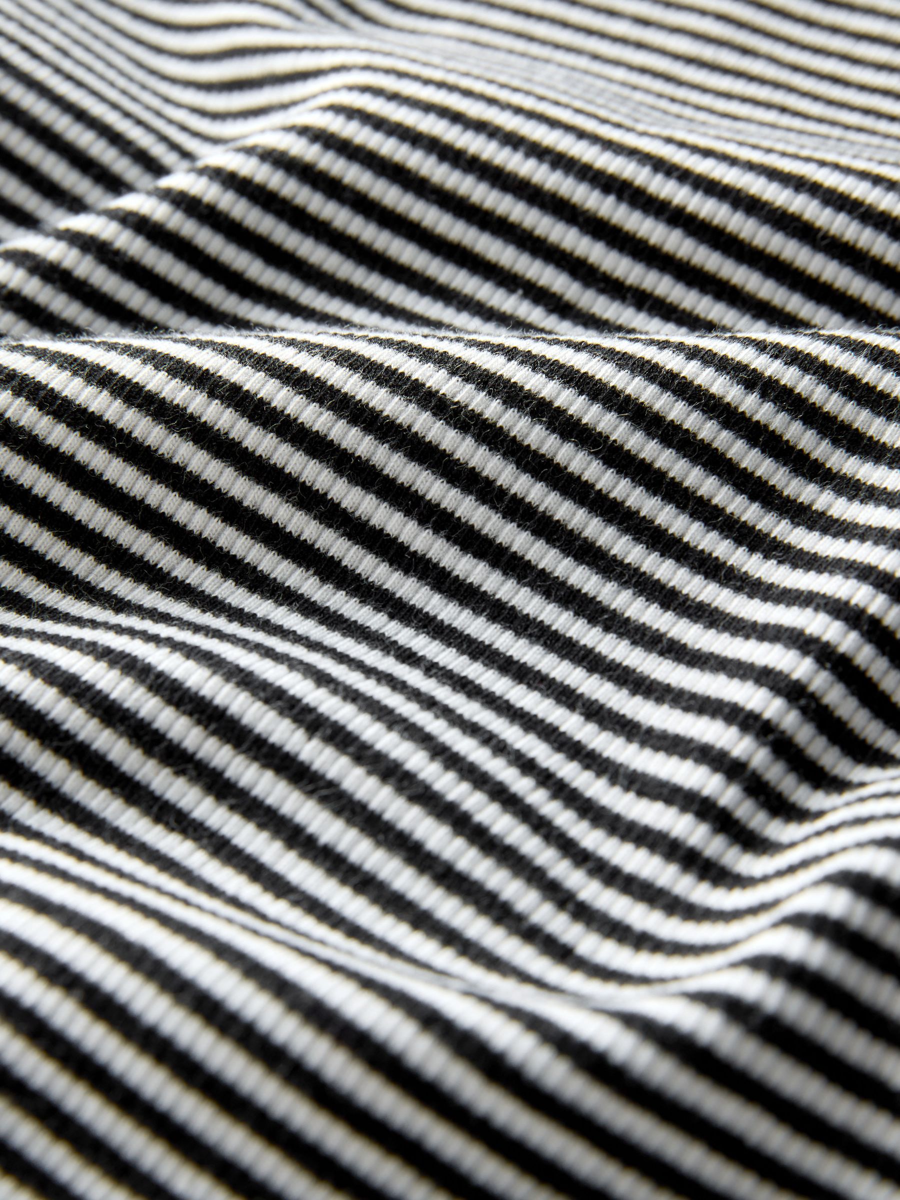 Black/White/Stripe/Grey - 4 Pack Ribbed Short Sleeve T-Shirts - Image 12 of 12 Black/White/Stripe/Grey - 4 Pack Ribbed Short Sleeve T-Shirts - Image 12 of 12