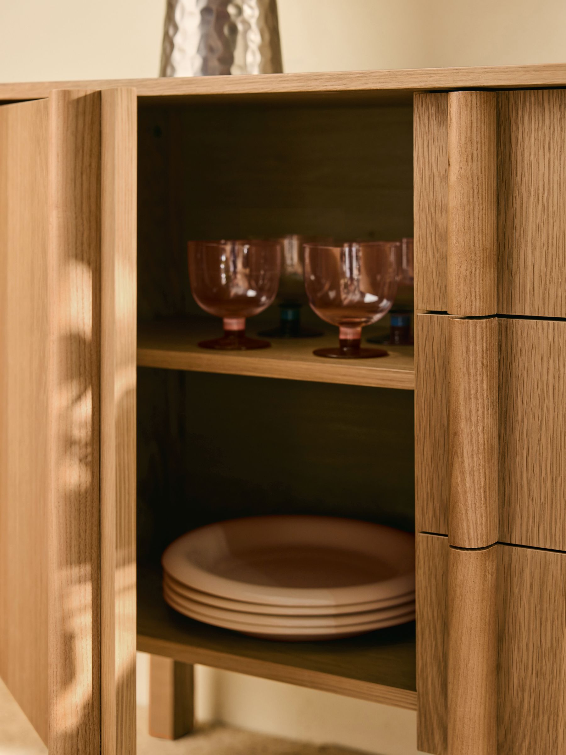 Reeve Large Large Sideboard in Oak - Image 3 of 5