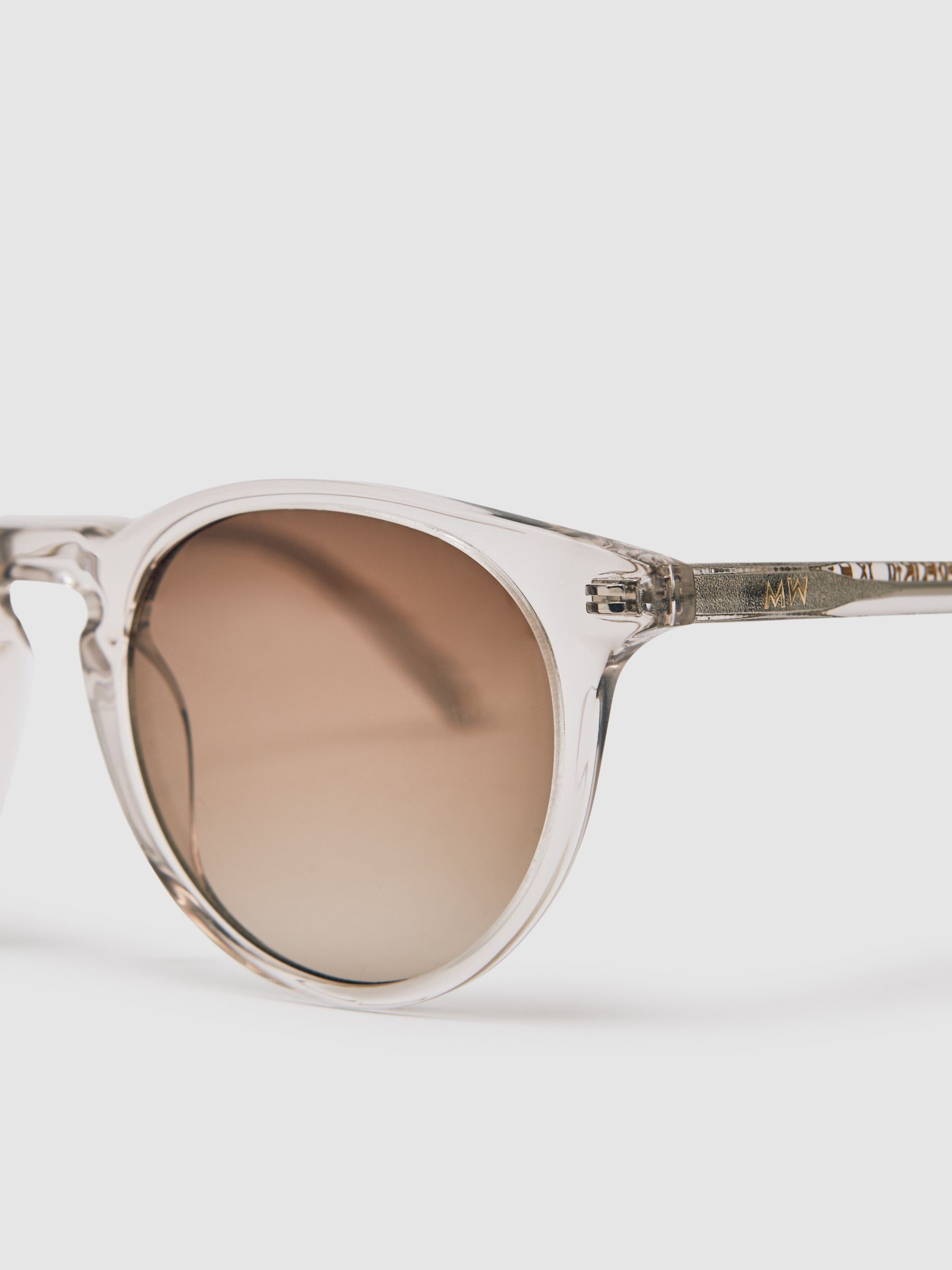 MESSYWEEKEND Round Frame Sunglasses in Pink - Image 5 of 5