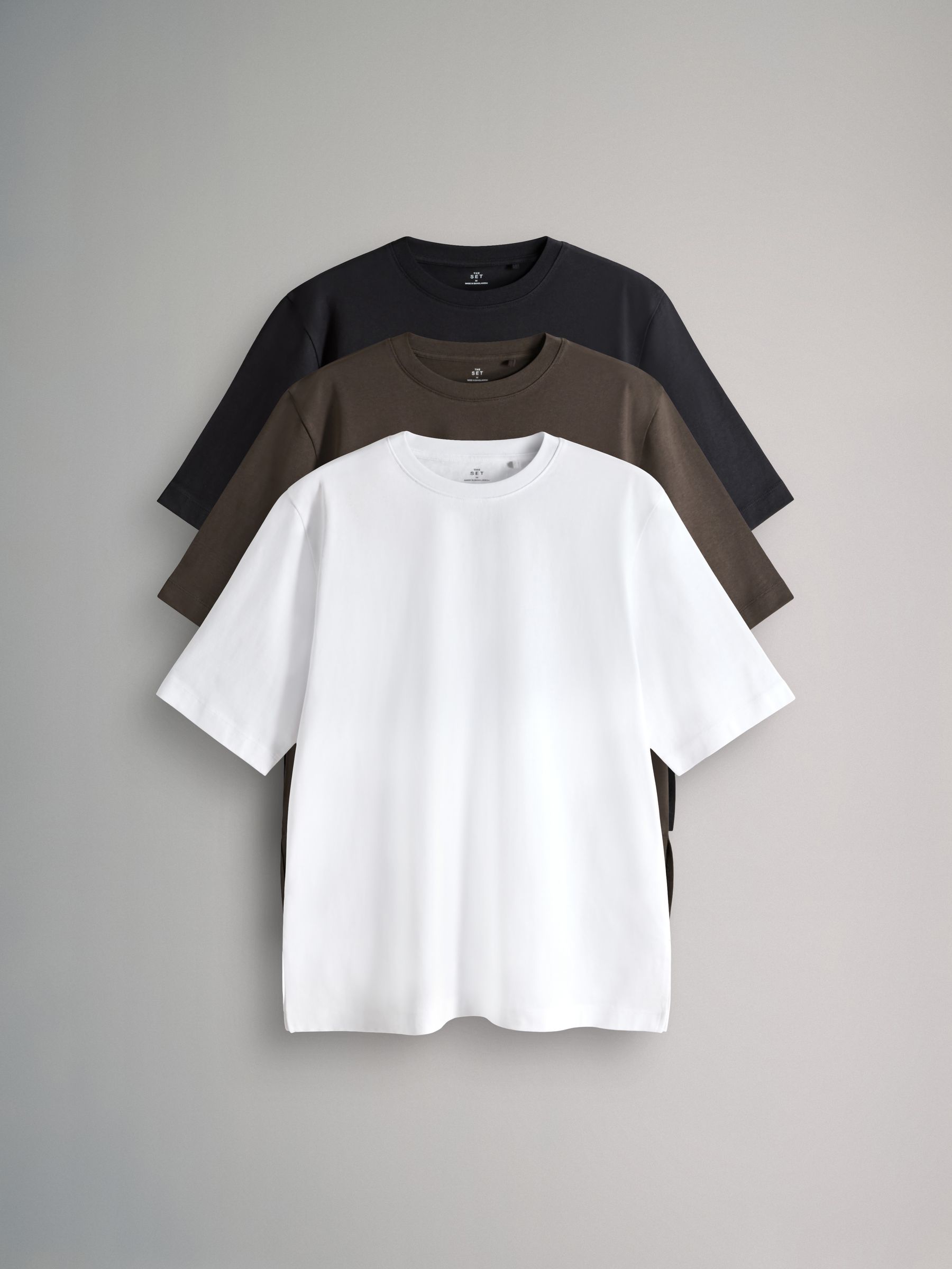3 Pack Heavyweight Longline Boxy T-Shirts - Image 1 of 6