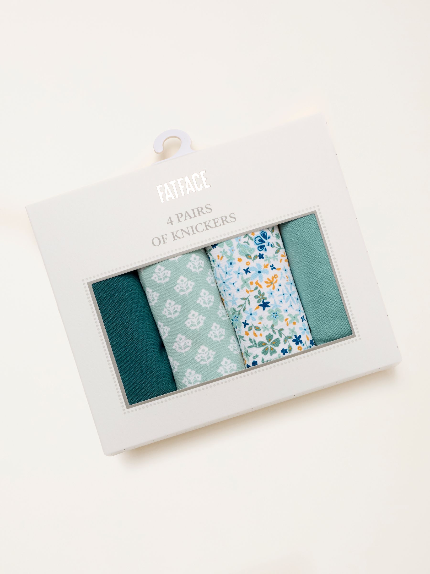 Green 4 Pack of Geo Short Knickers - Image 2 of 3