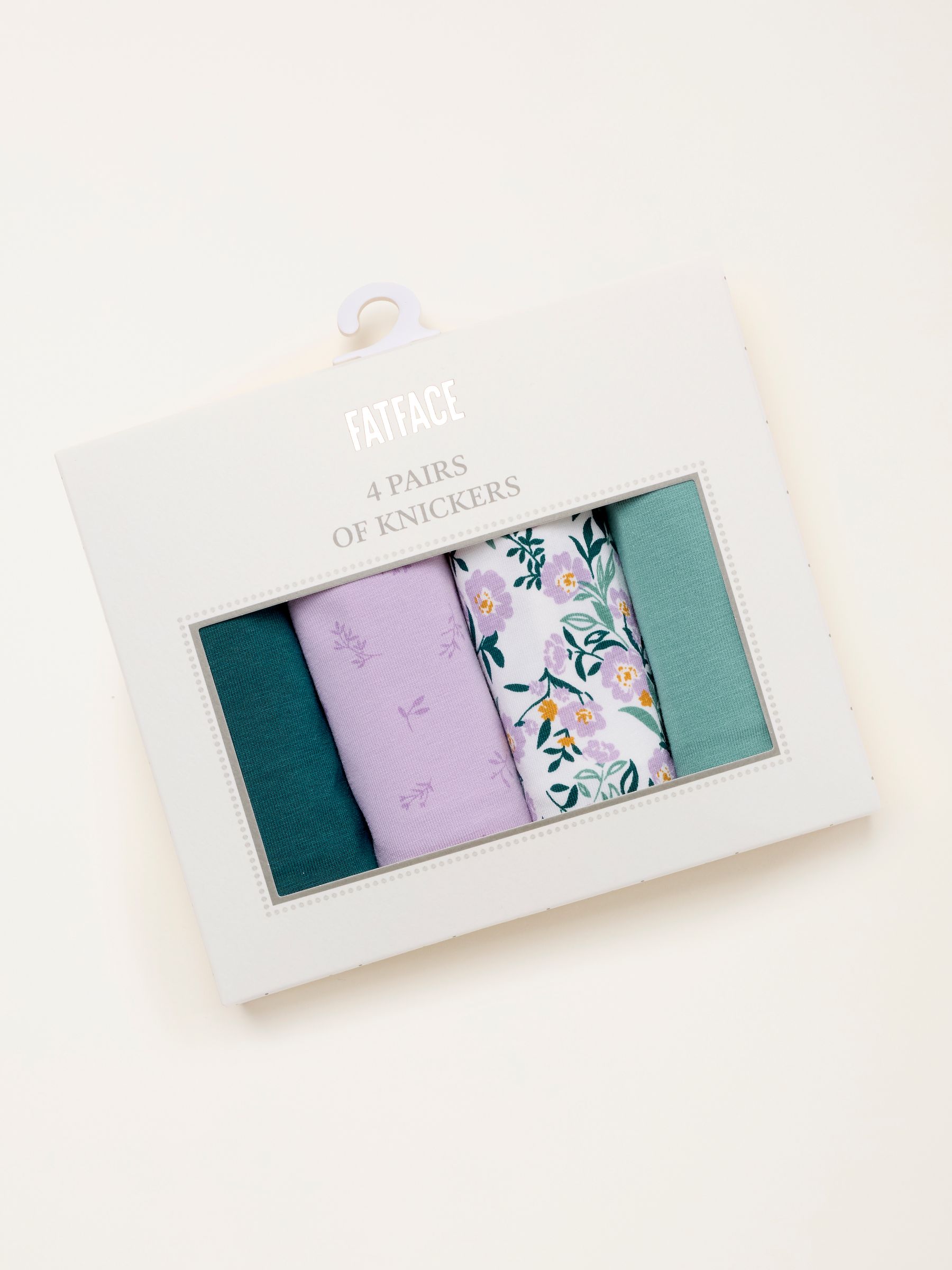 Purple 4 Pack of Floral High Leg Knickers - Image 2 of 3
