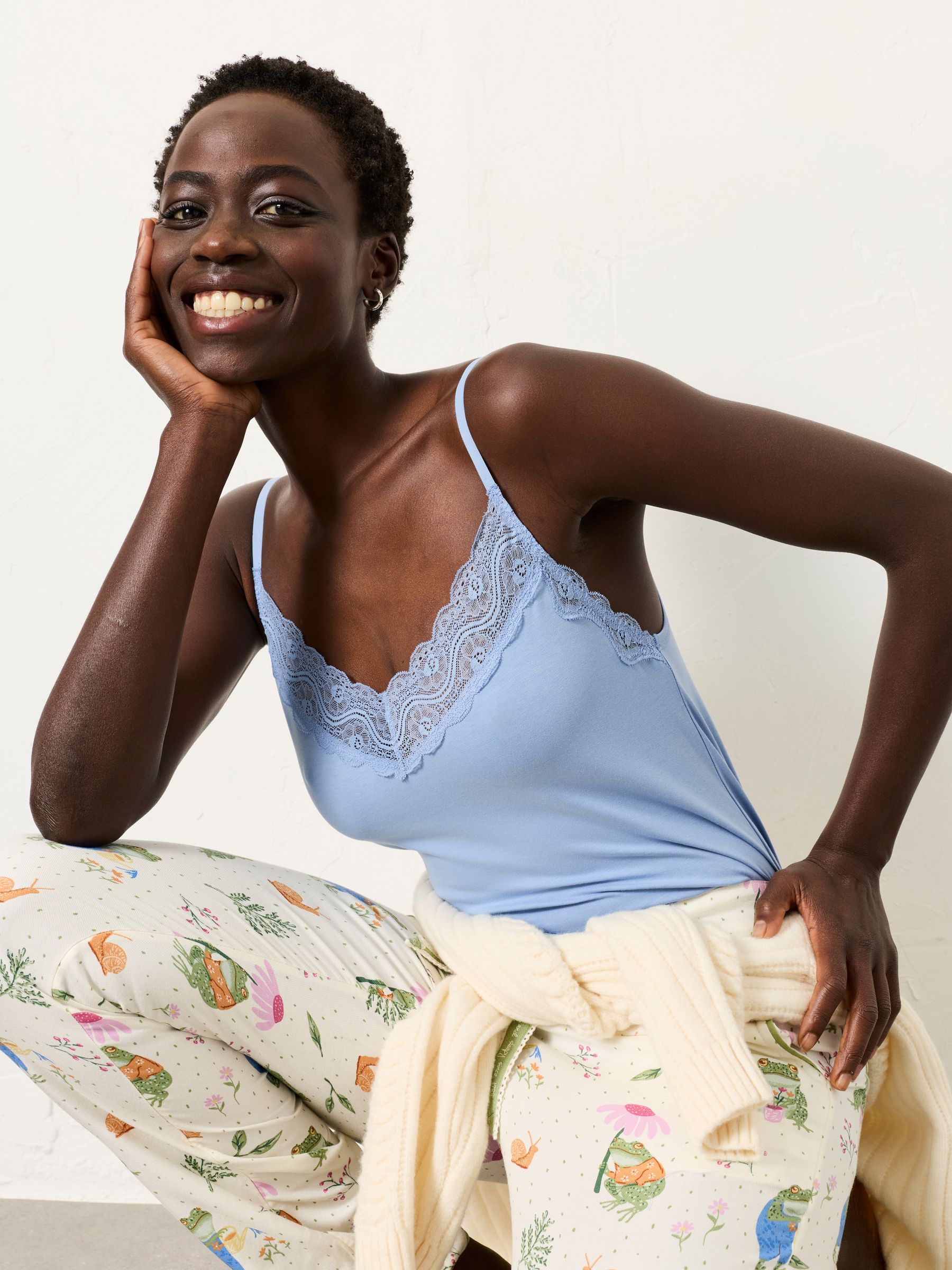 Blue 3 Pack of Lace Vests - Image 4 of 5