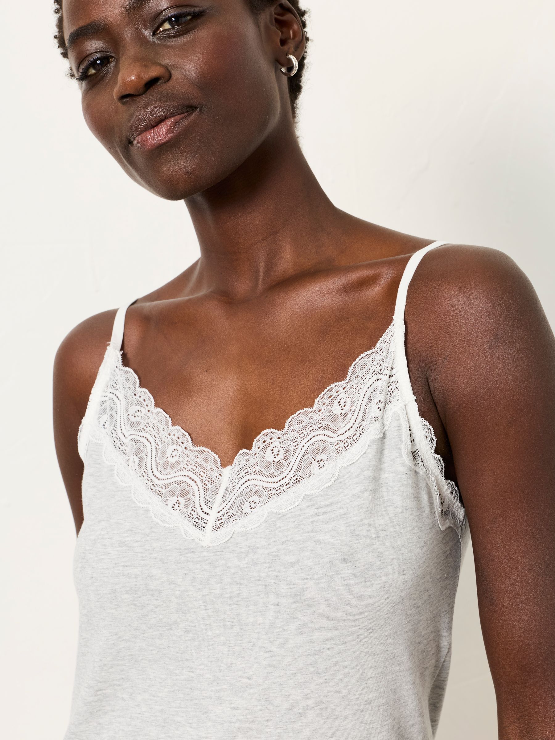 Grey 3 Pack of Lace Vests - Image 2 of 6