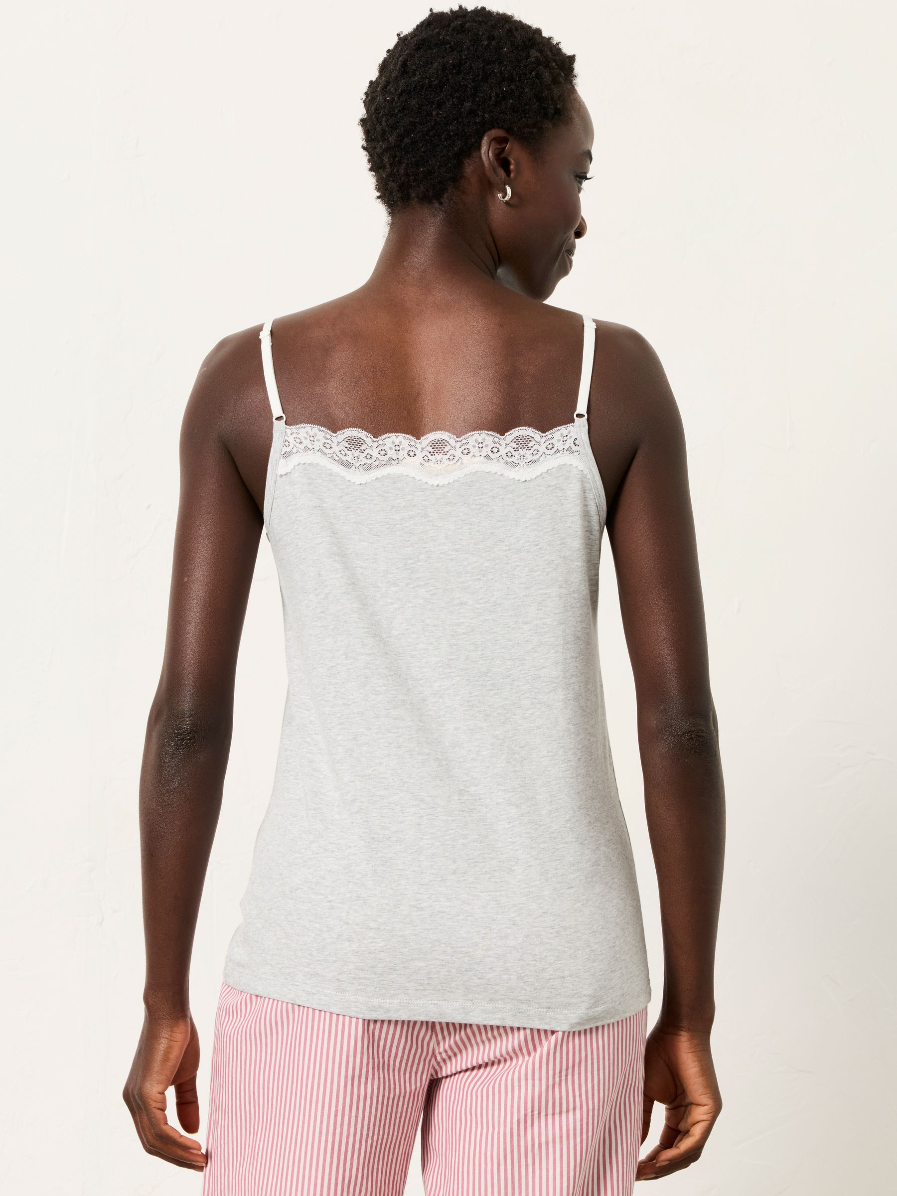 Grey 3 Pack of Lace Vests - Image 3 of 6