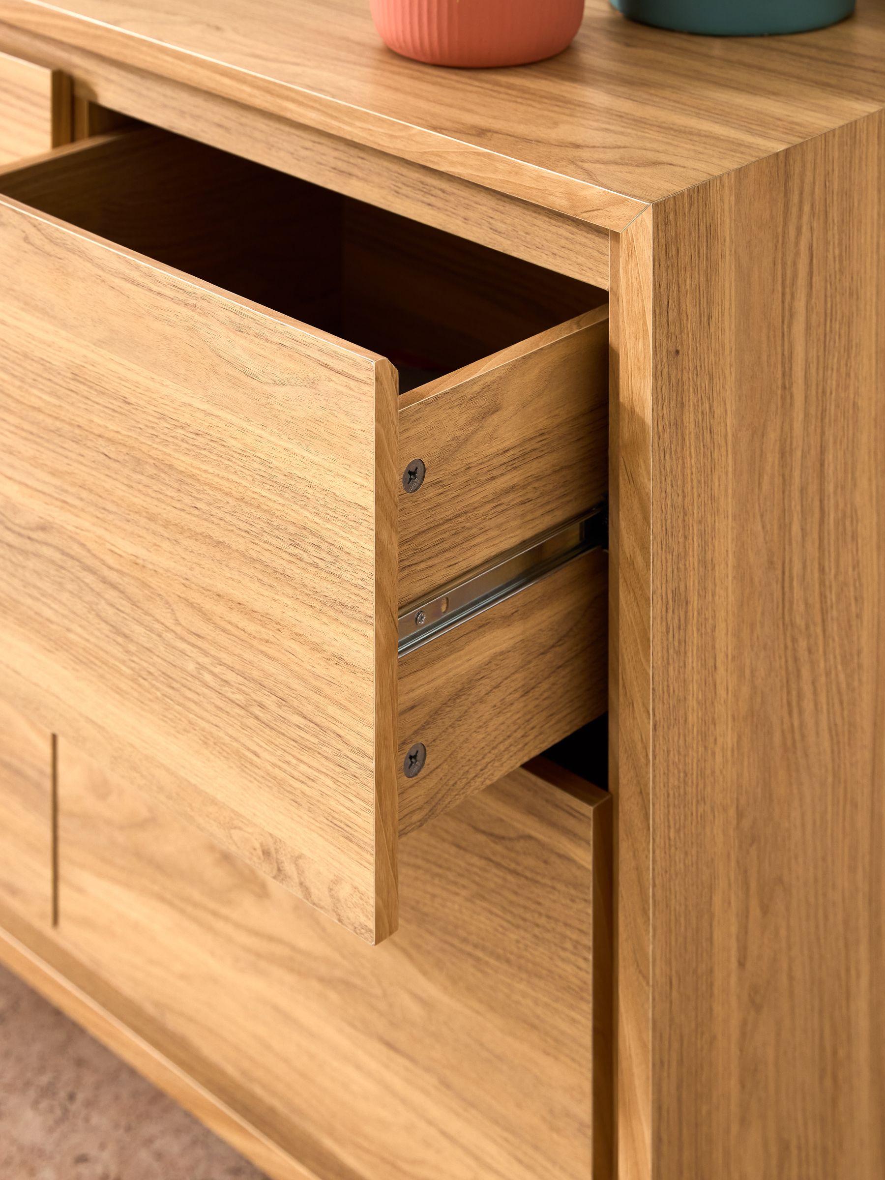 Kaci Large Sideboard in Oak Effect - Image 2 of 6