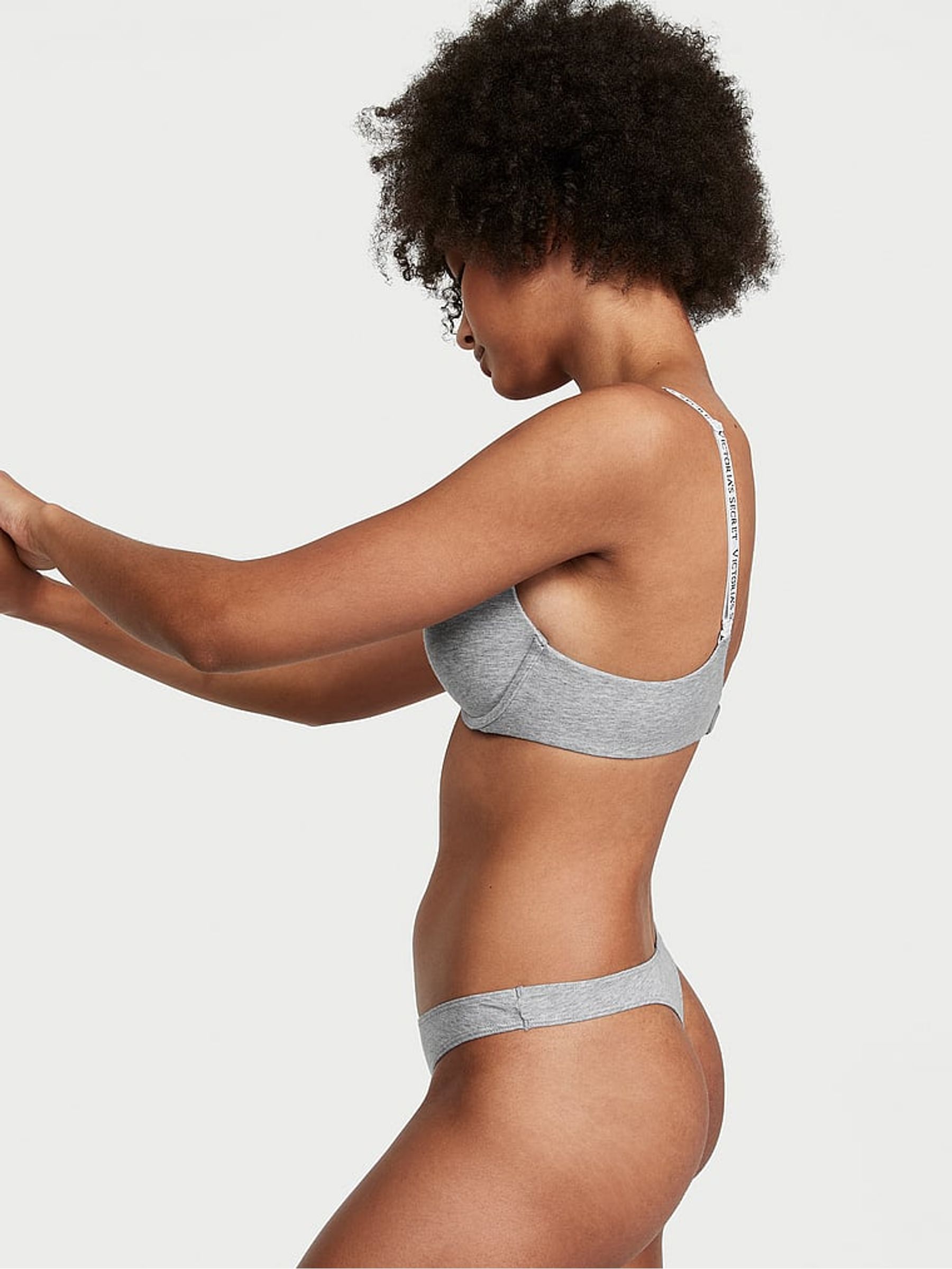 Medium Heather Grey Thong Knickers - Image 2 of 3