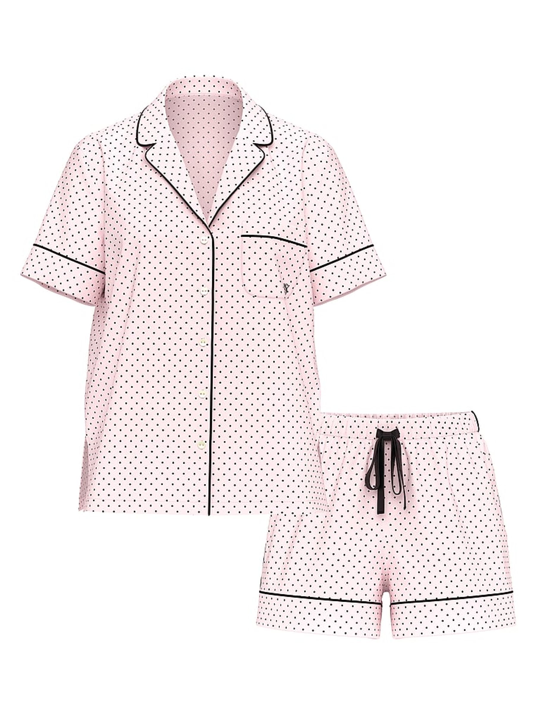 Angel Pink Dots Cotton Short Pyjamas Set - Image 4 of 4