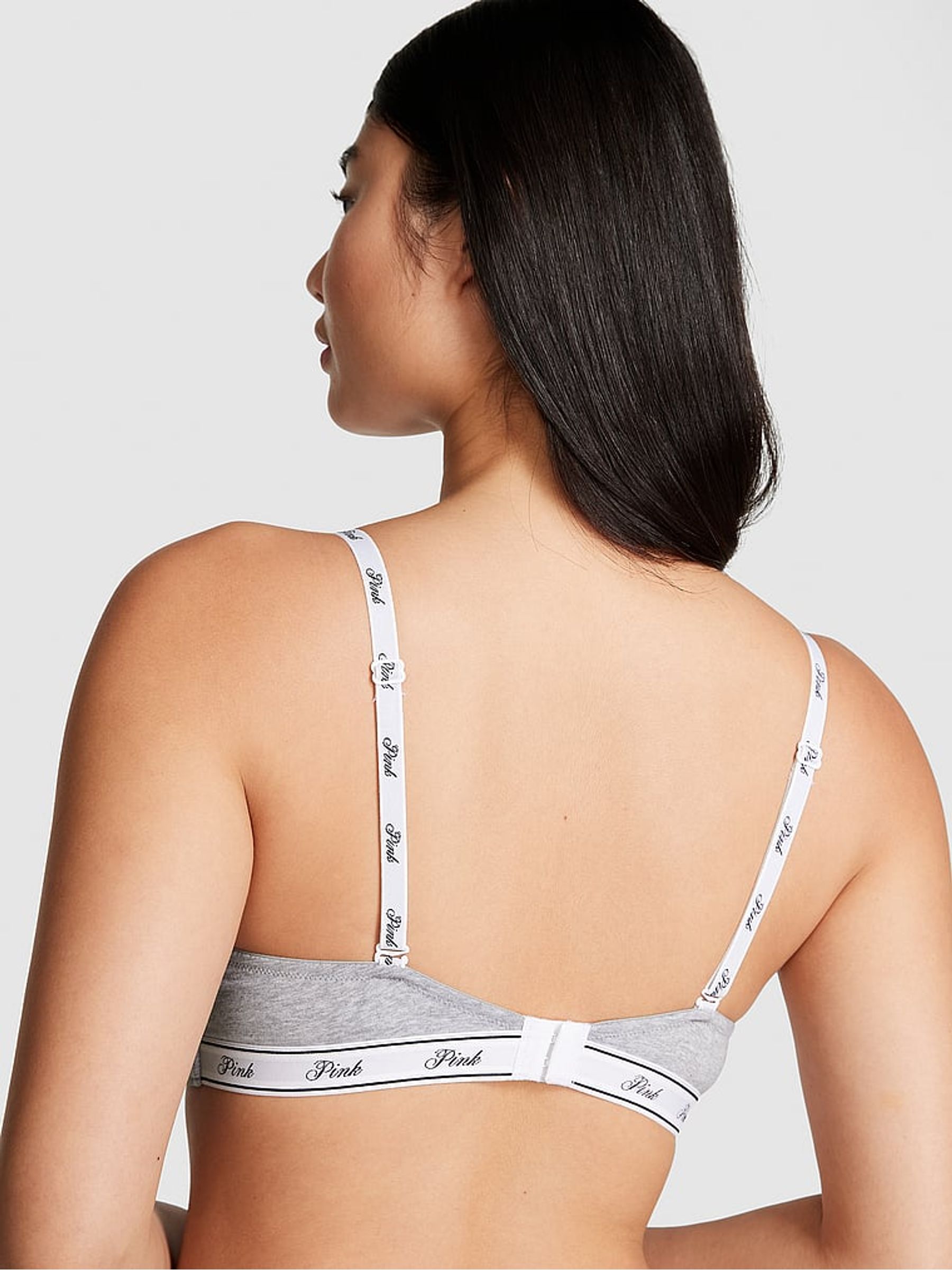 Medium Heather Grey Non Wired Push Up Bra - Image 2 of 3