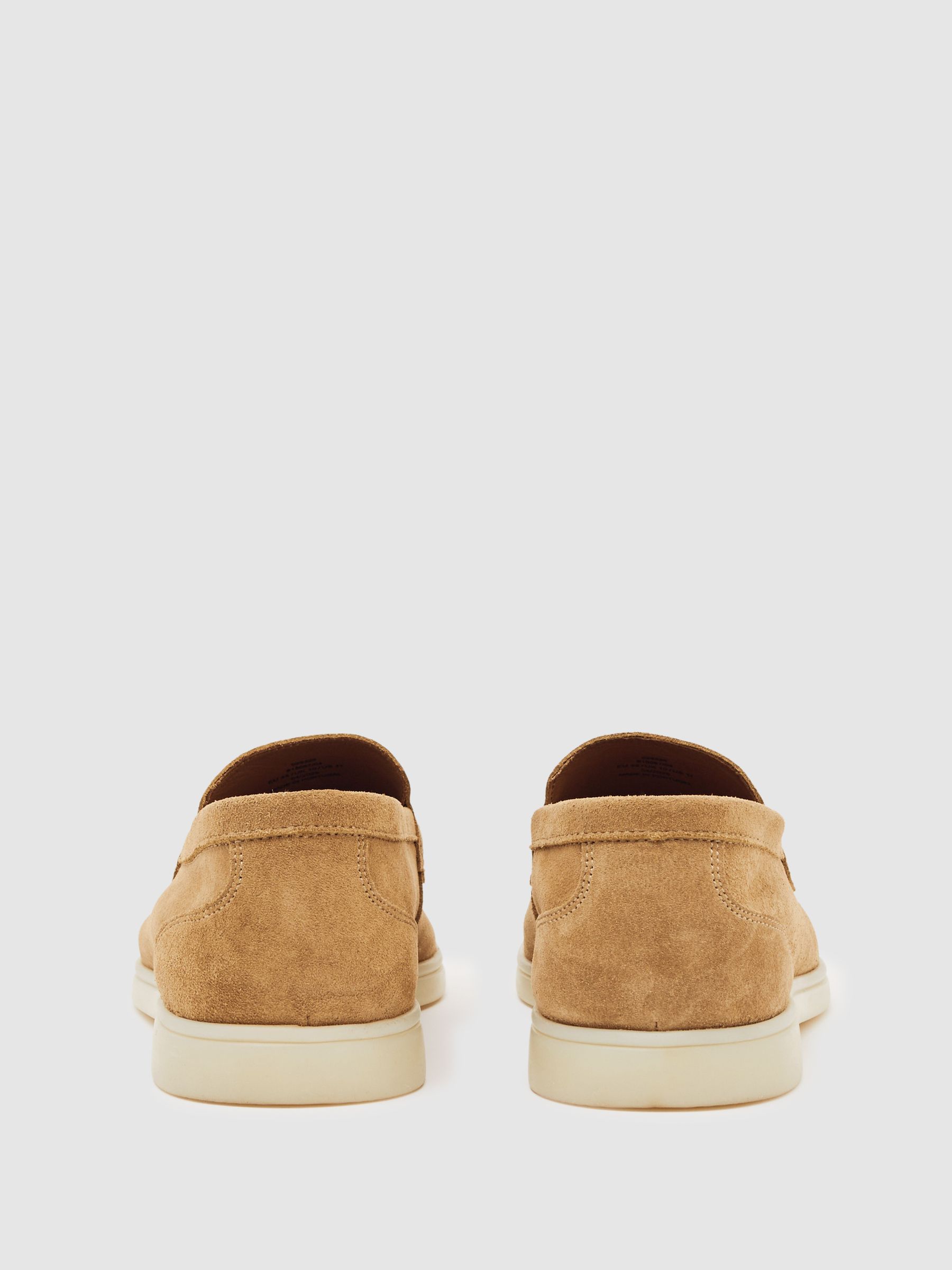 Suede Slip-On Loafers in Stone - Image 3 of 6