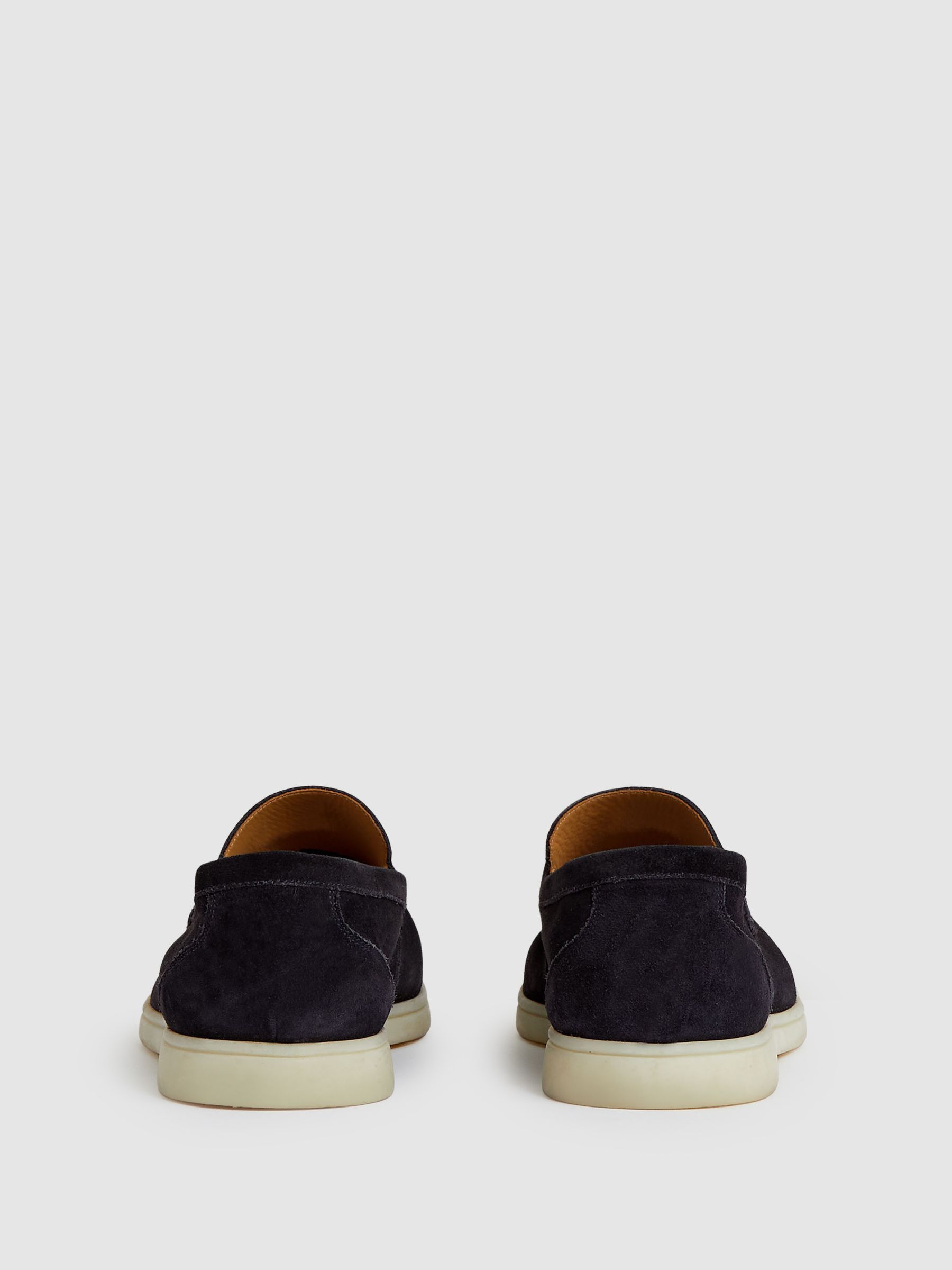 Suede Slip-On Loafer in Navy - image 3