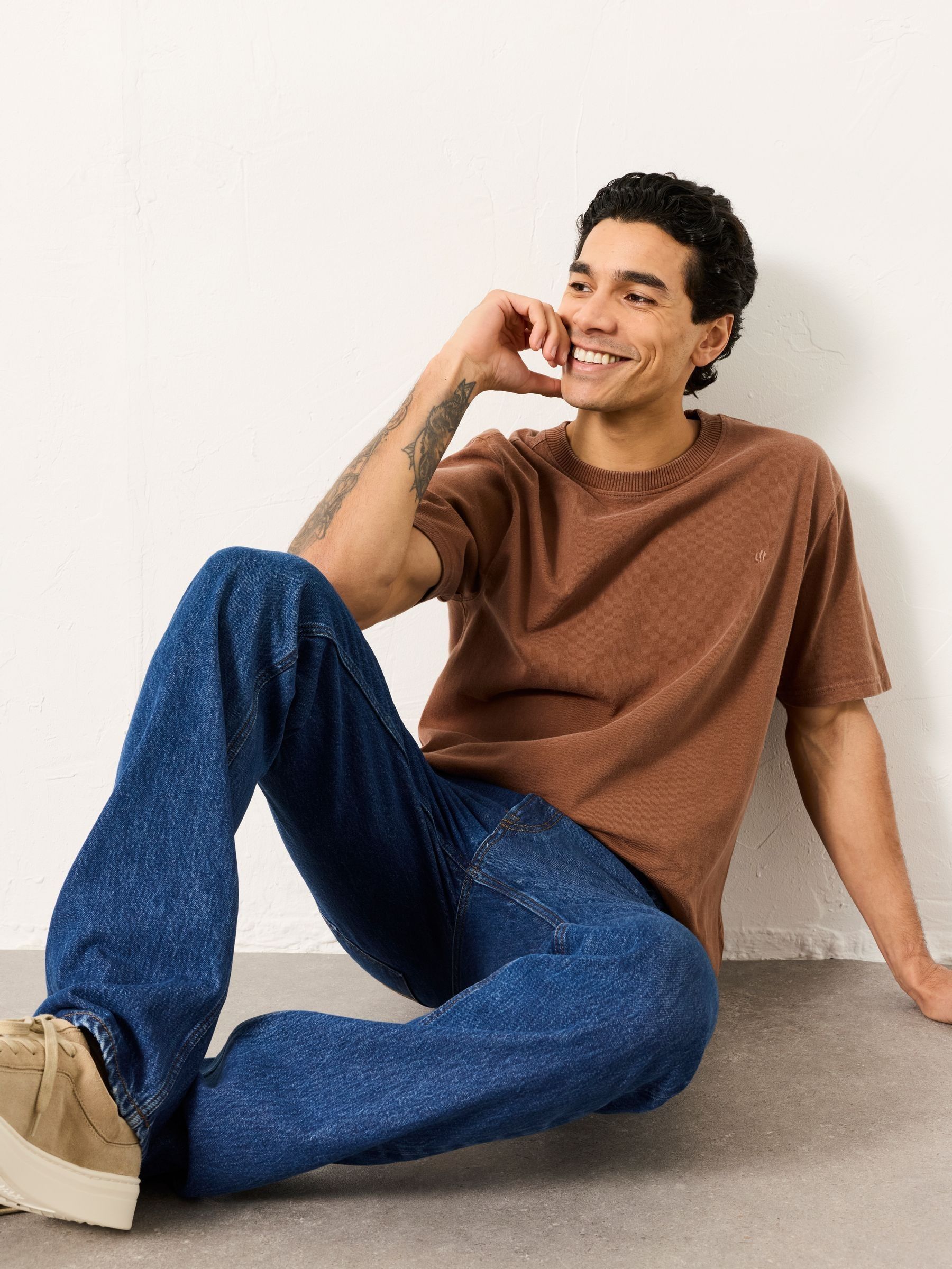 Denim Rinse Straight Fit Jeans - Image 3 of 7