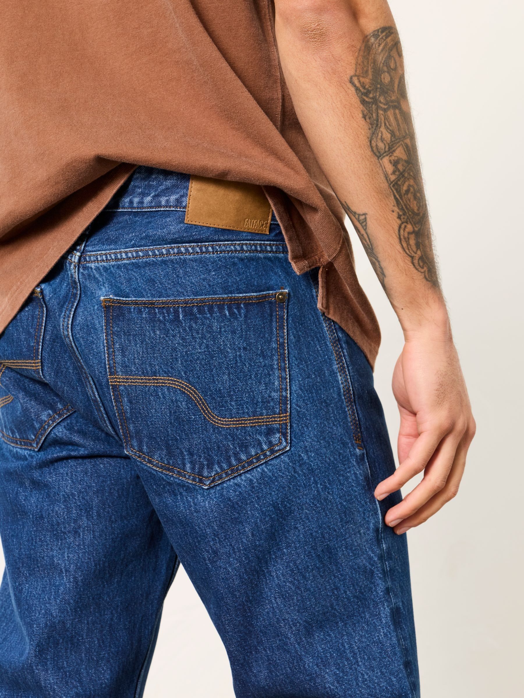 Denim Rinse Straight Fit Jeans - Image 6 of 7