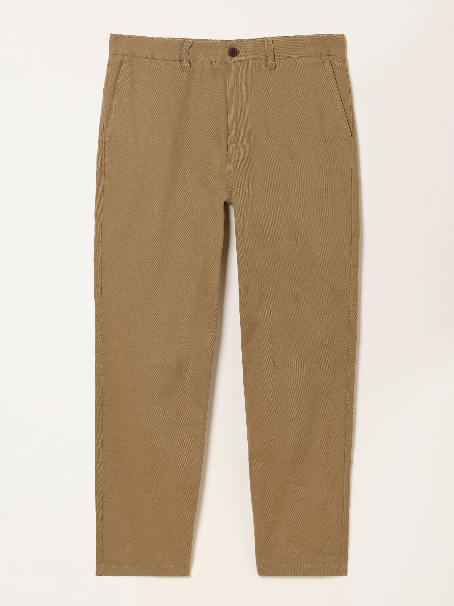 Mylor Light Stone Tapered Twill Trousers - Image 6 of 6