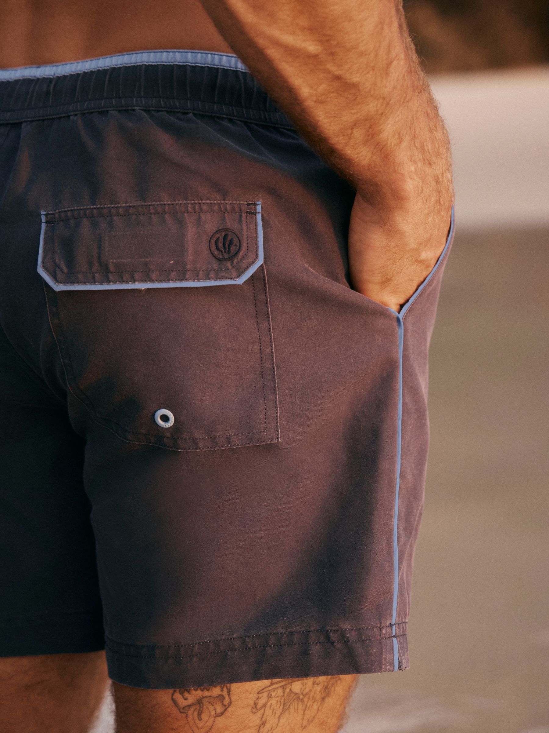 Trevose Navy Swim Shorts - Image 5 of 9