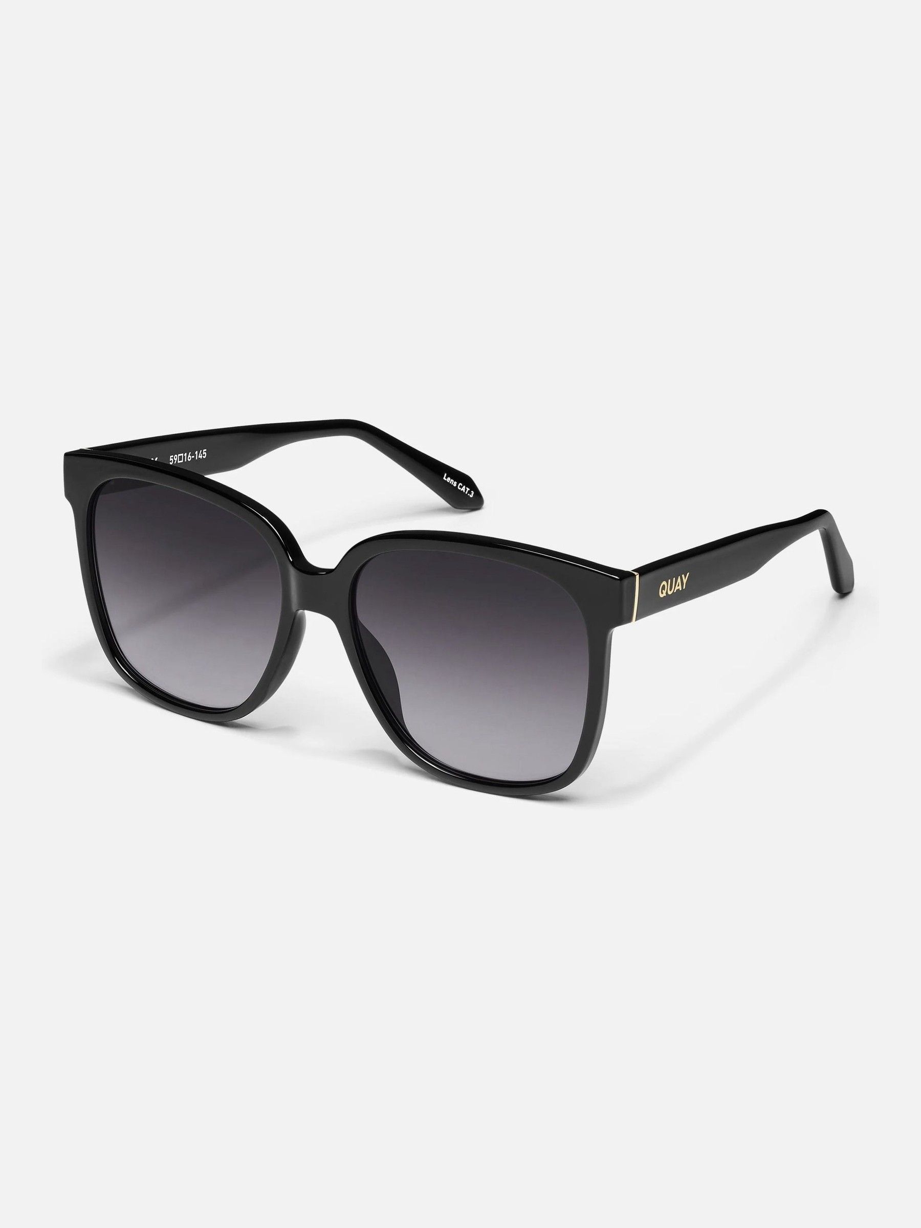 QUAY Black Wide Awake Sunglass - Image 2 of 2