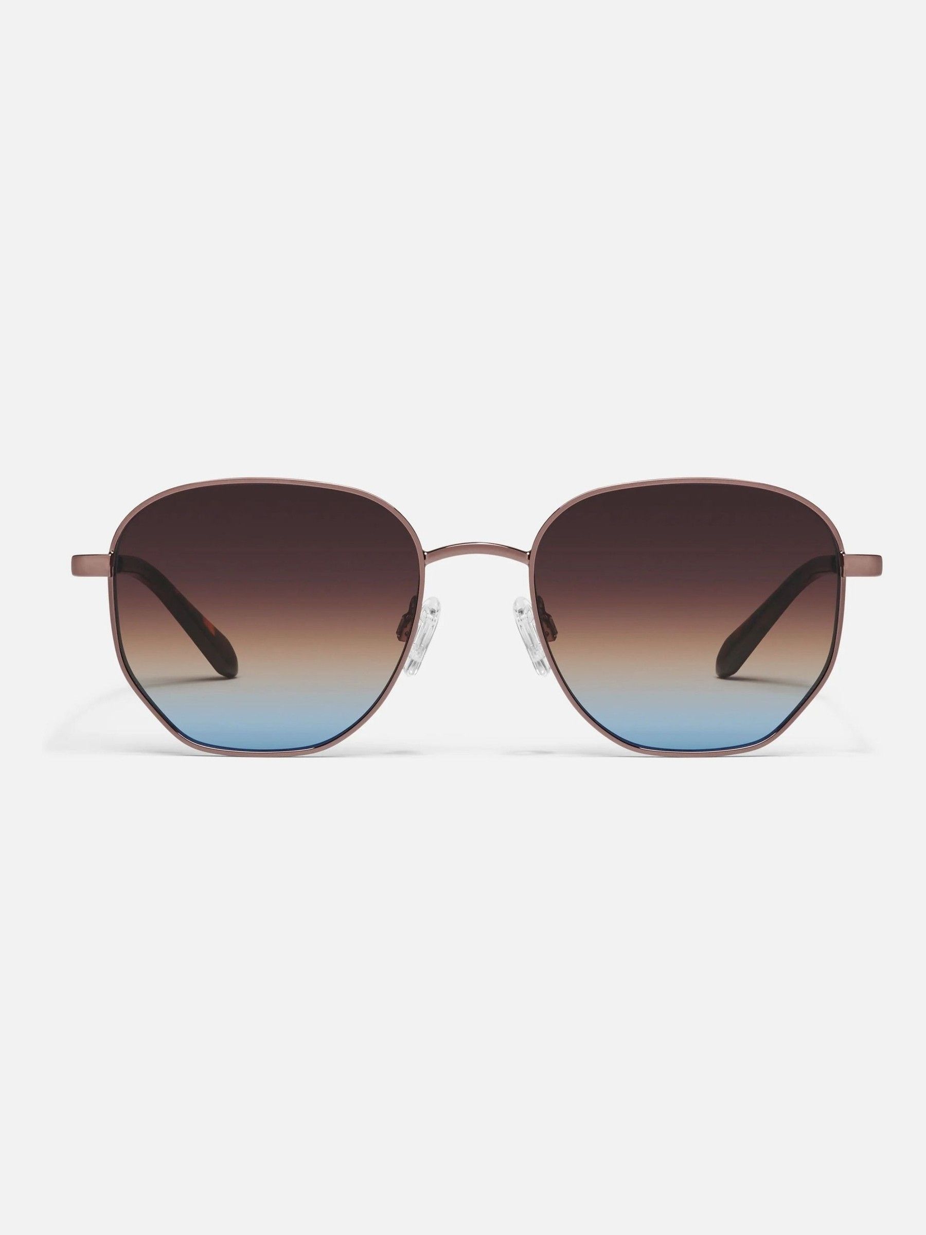 QUAY Brown/Blue Big Time Polarised Sunglasses - Image 1 of 2 QUAY Brown/Blue Big Time Polarised Sunglasses - Image 1 of 2