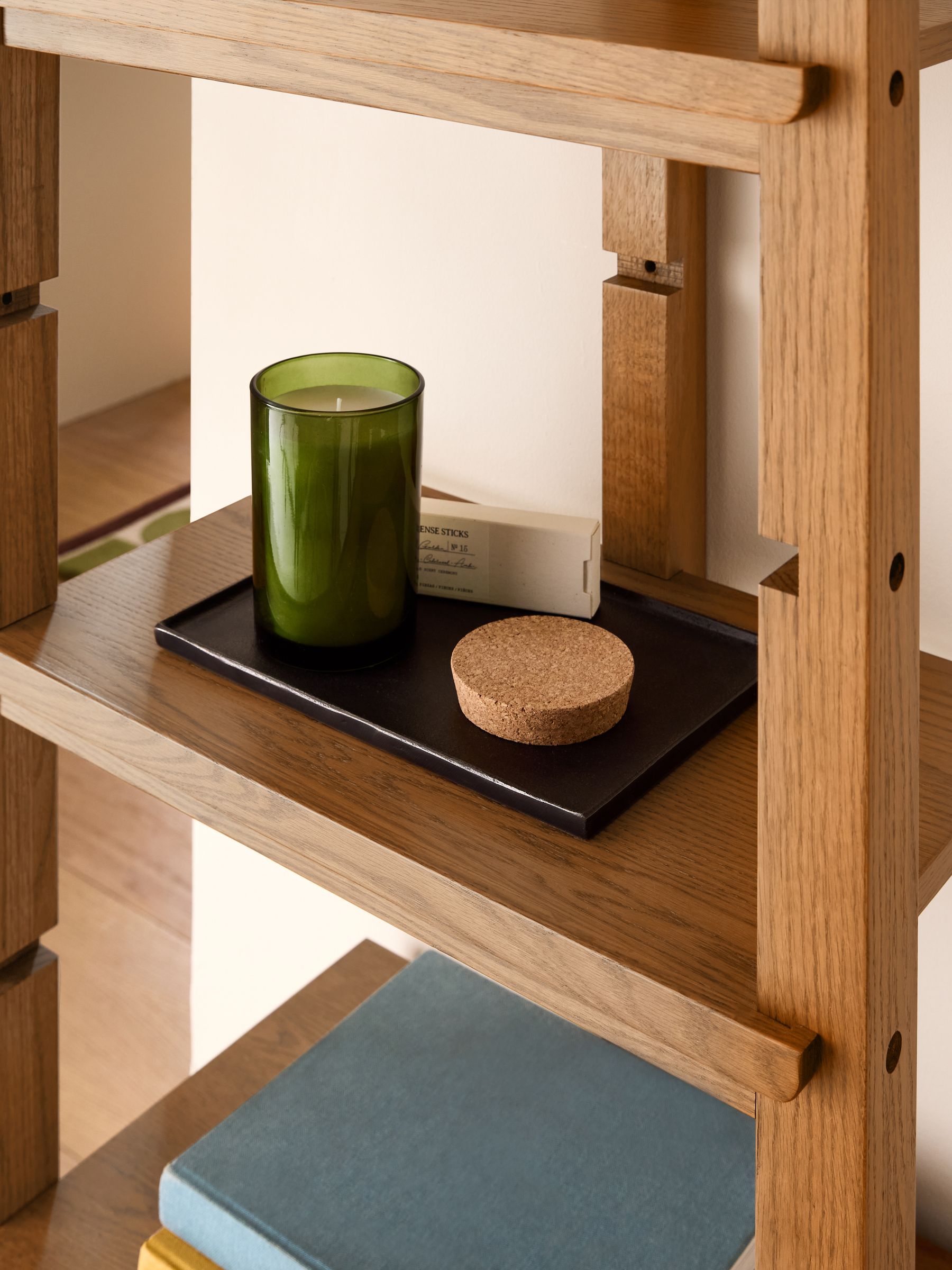 Plinth Narrow Shelving in Oak - Image 6 of 8