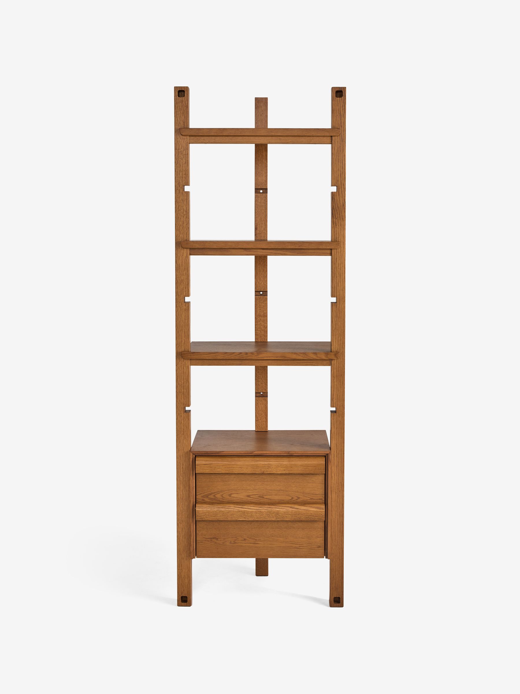 Plinth Narrow Shelving in Oak - Image 7 of 8
