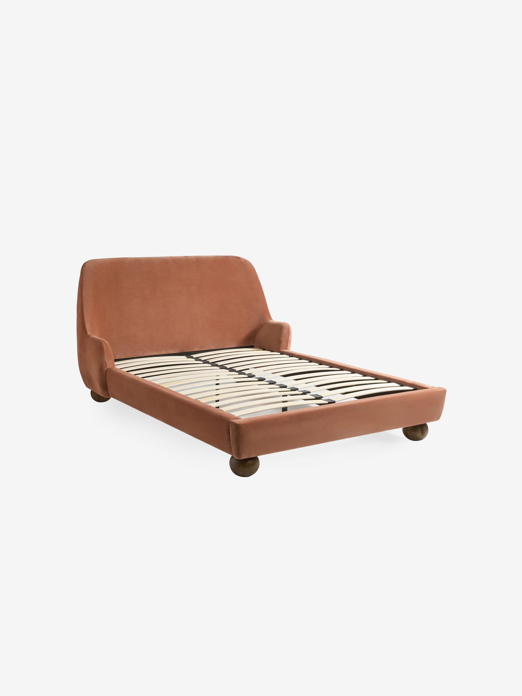 Ellio Bed in Velvet Truffle Natural - Image 5 of 5