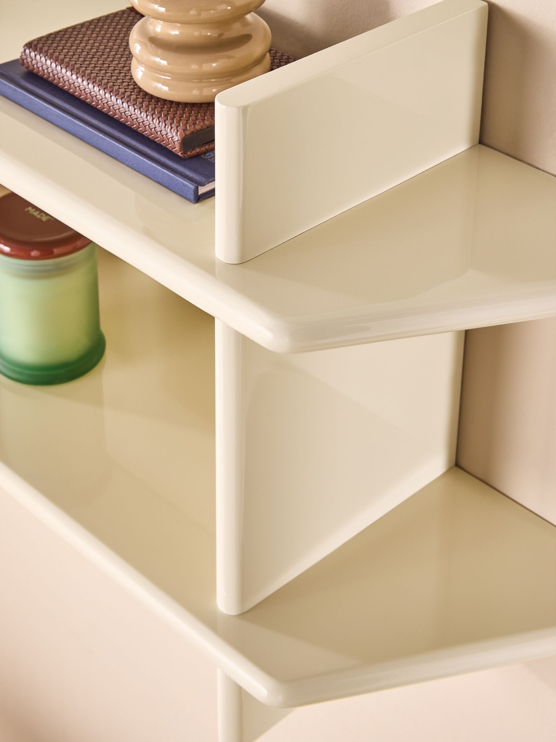 Ingrid Shelf in Ecru White - Image 2 of 5