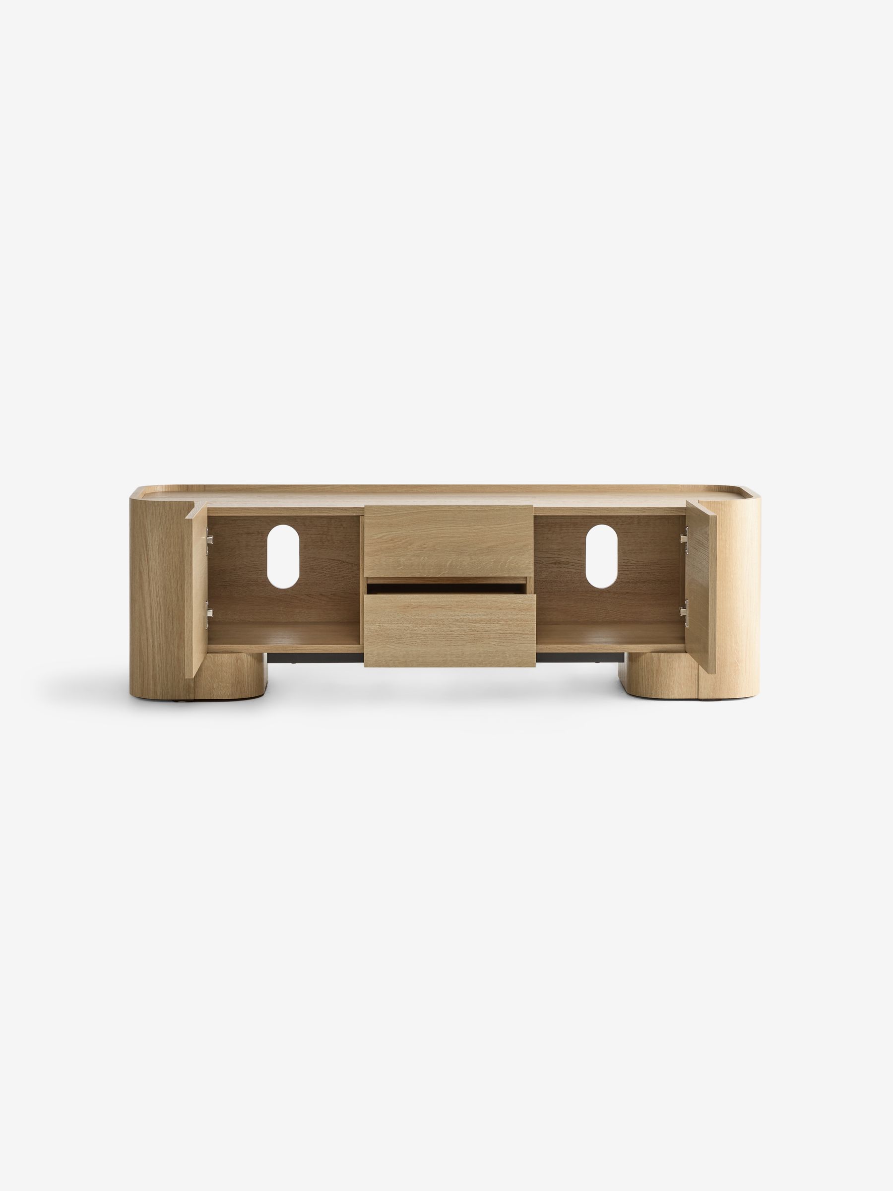 Kain Up to 55 Inch TV Unit in Light Oak Effect - Image 7 of 8