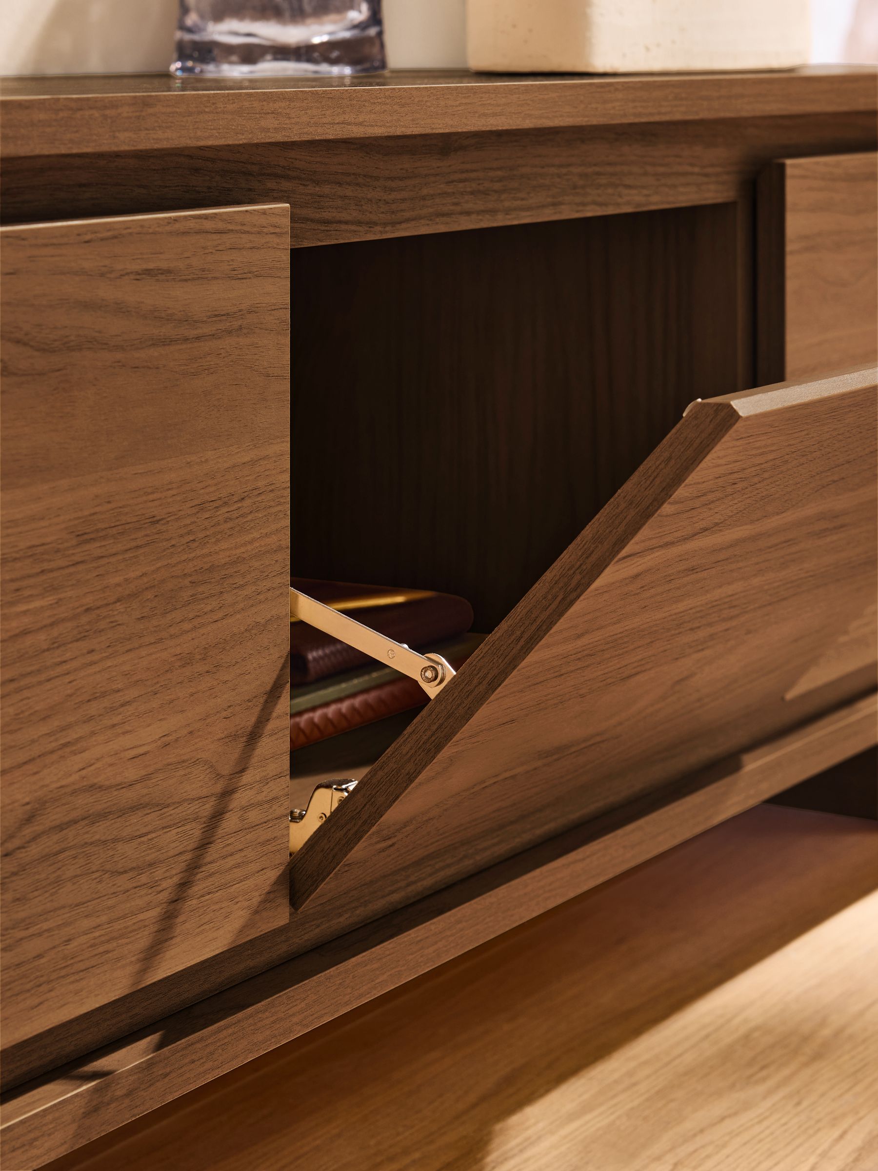 Kaci Up to 70 inch Up to 50 Inch TV Unit in Dark Walnut Effect - Image 4 of 6
