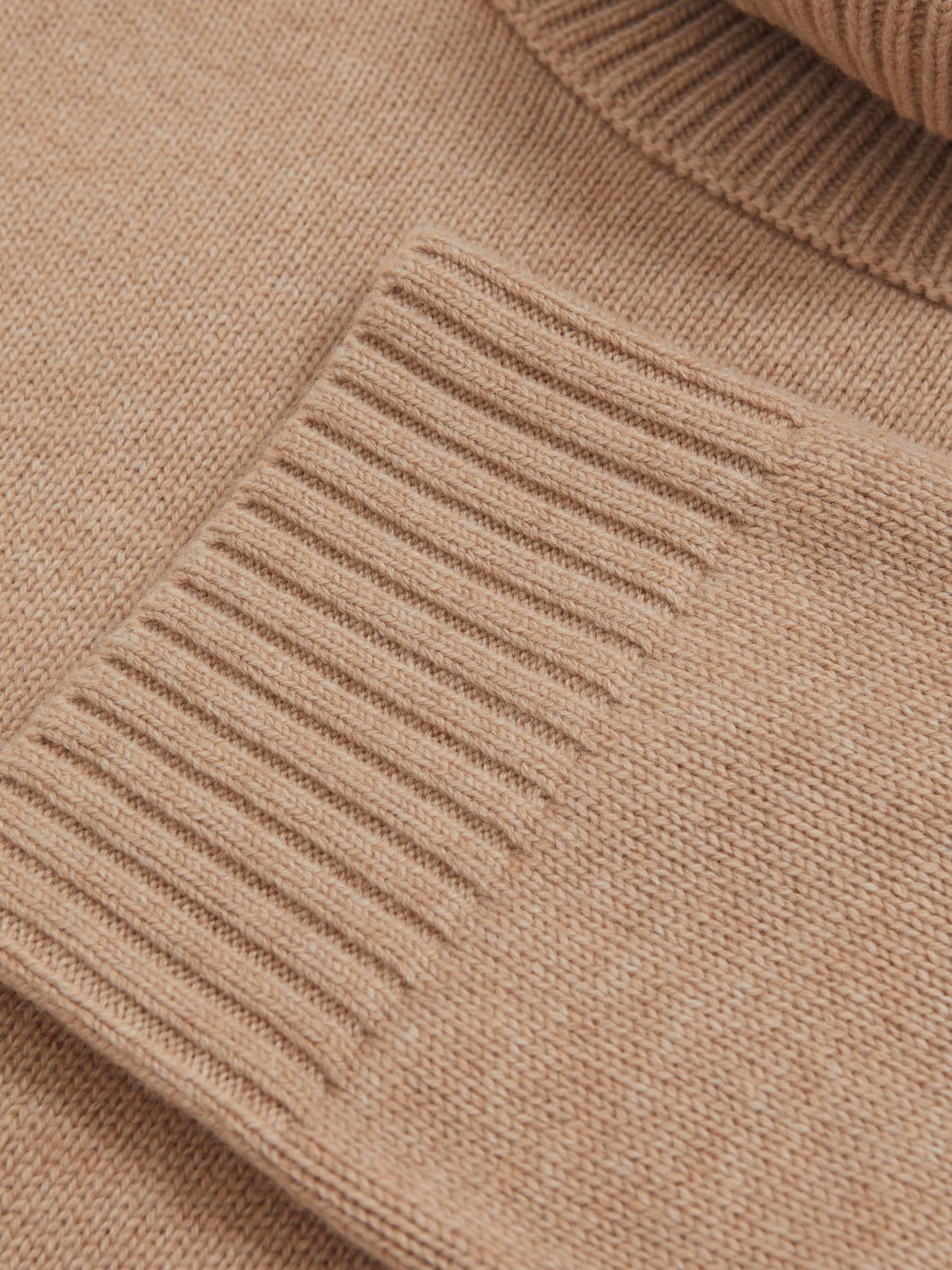 Wool-Cashmere Roll-Neck Jumper in Camel - Image 6 of 6