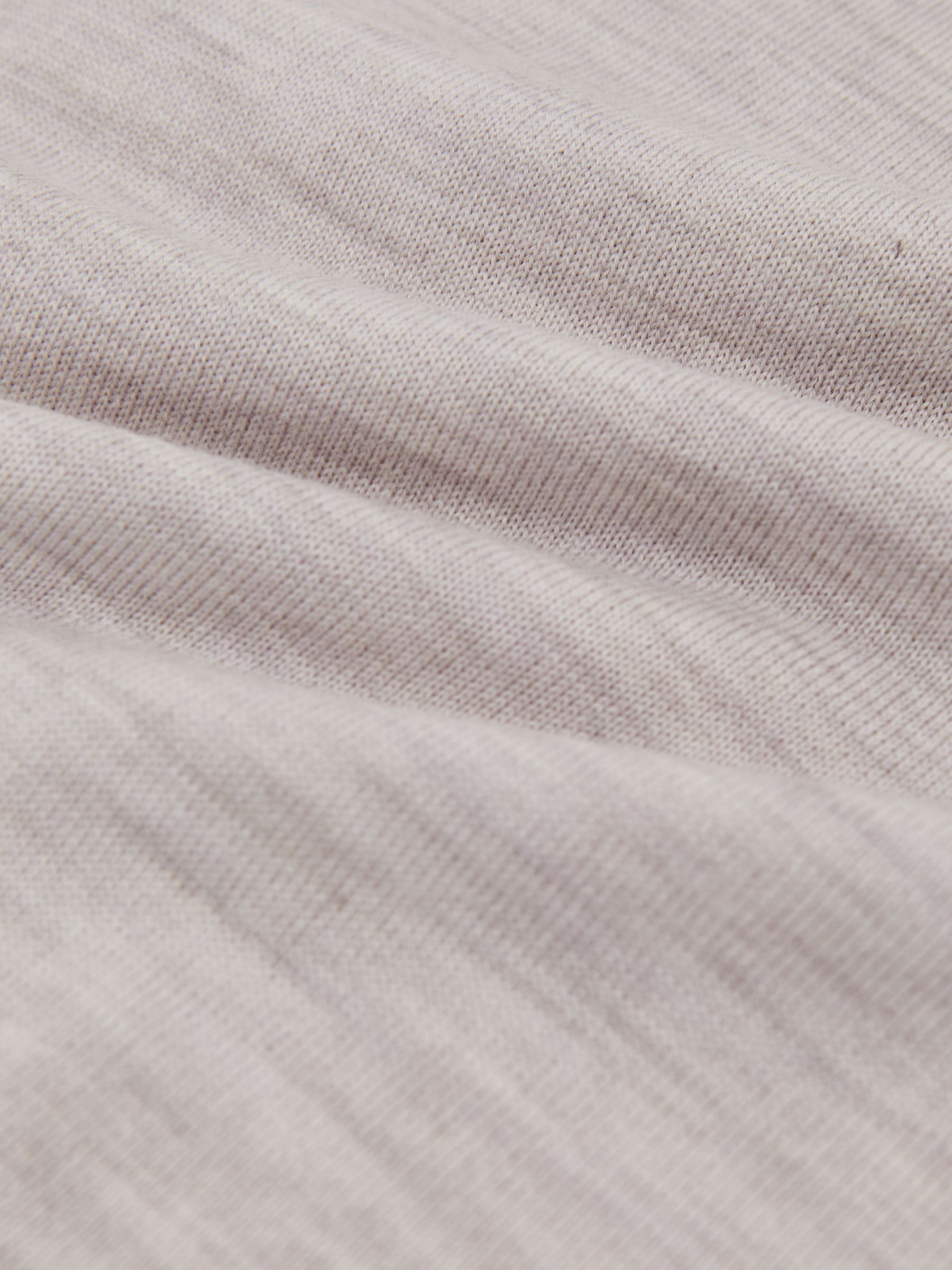 Merino Wool Roll-Neck Jumper in Wicker Brown Melange - Image 7 of 7
