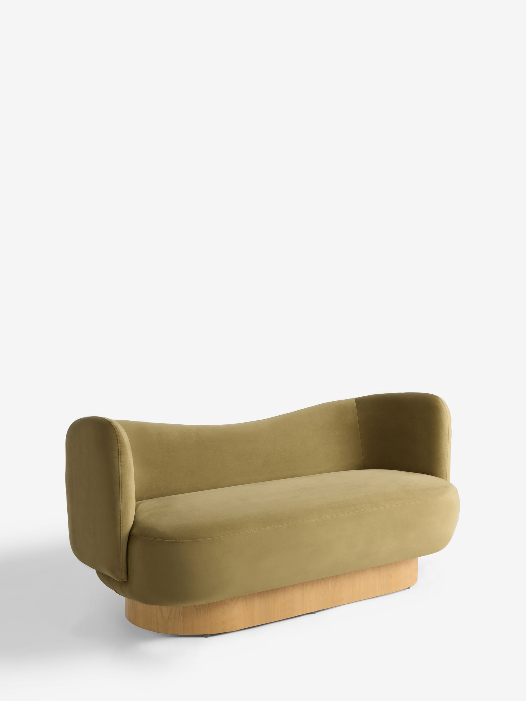 Novara 2 Seater Sofa in Fern Green Velvet - Image 2 of 2