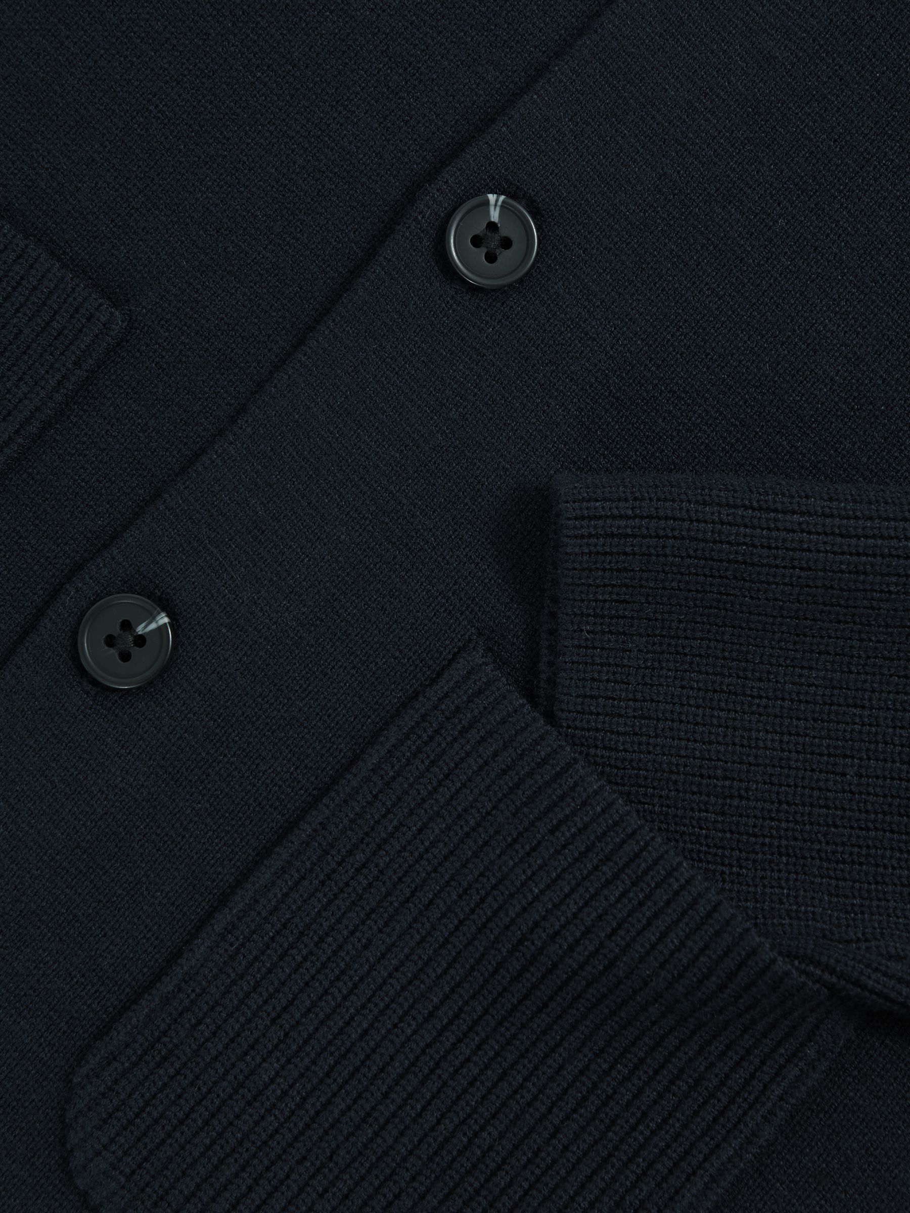 3-9 yrs Button-Through Knitted Cardigan in Navy - Image 4 of 4